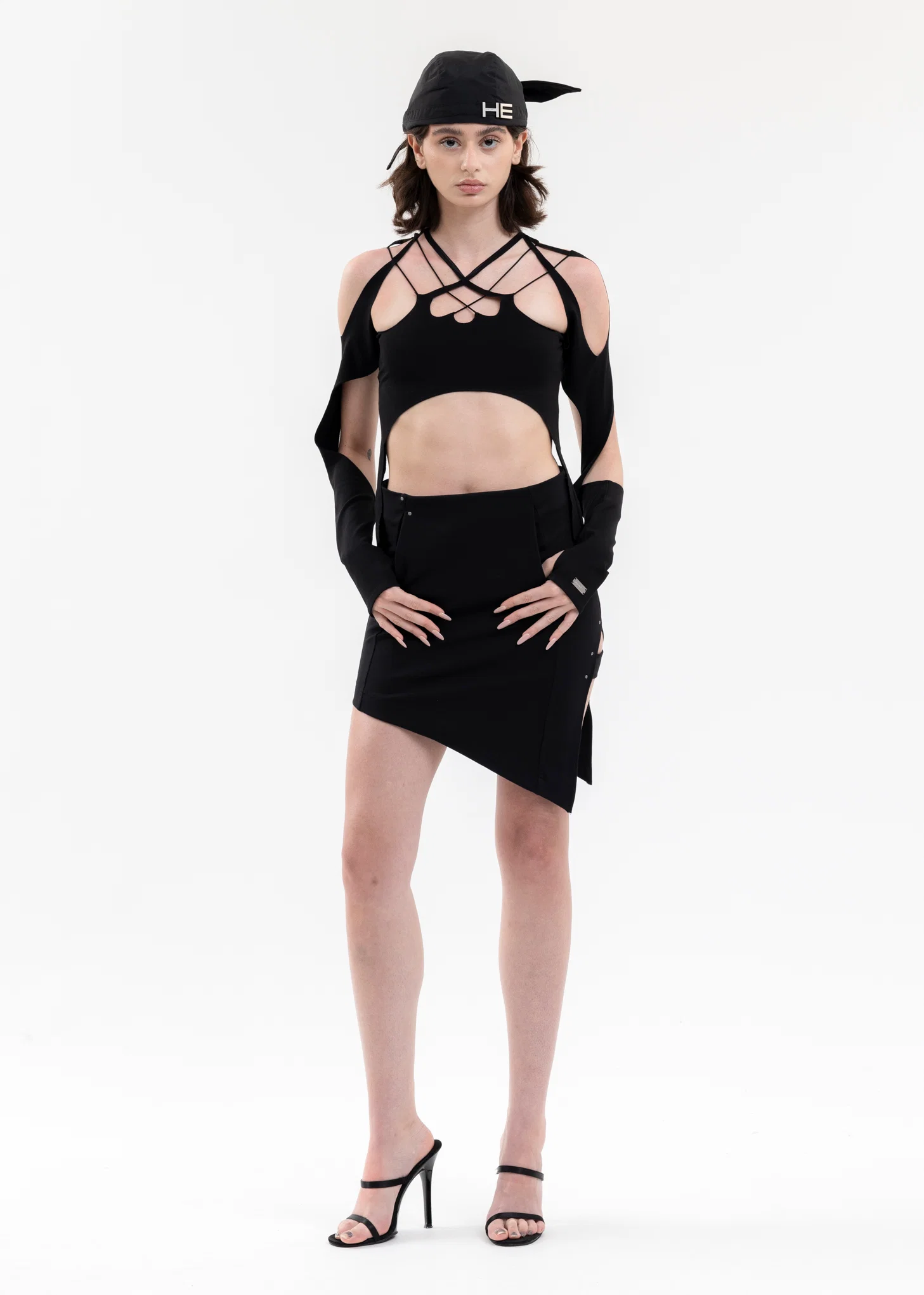 BLACK CAVALANCHE JERSEY SKIRT - Image 5