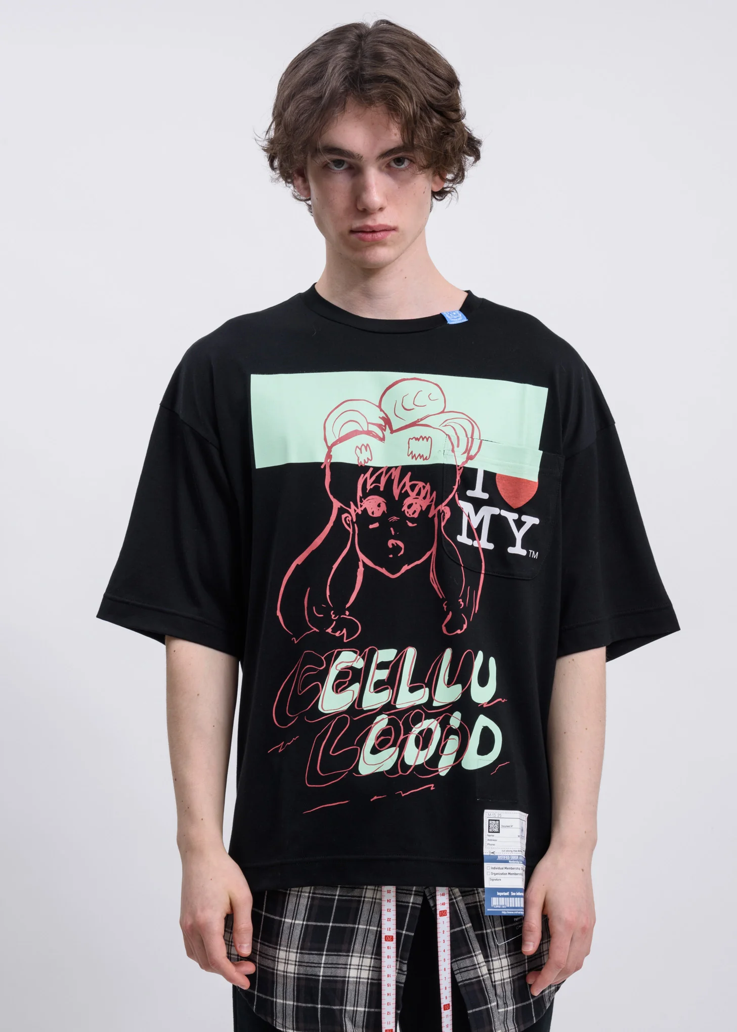 Black CELLULOiDO Printed T-Shirt
