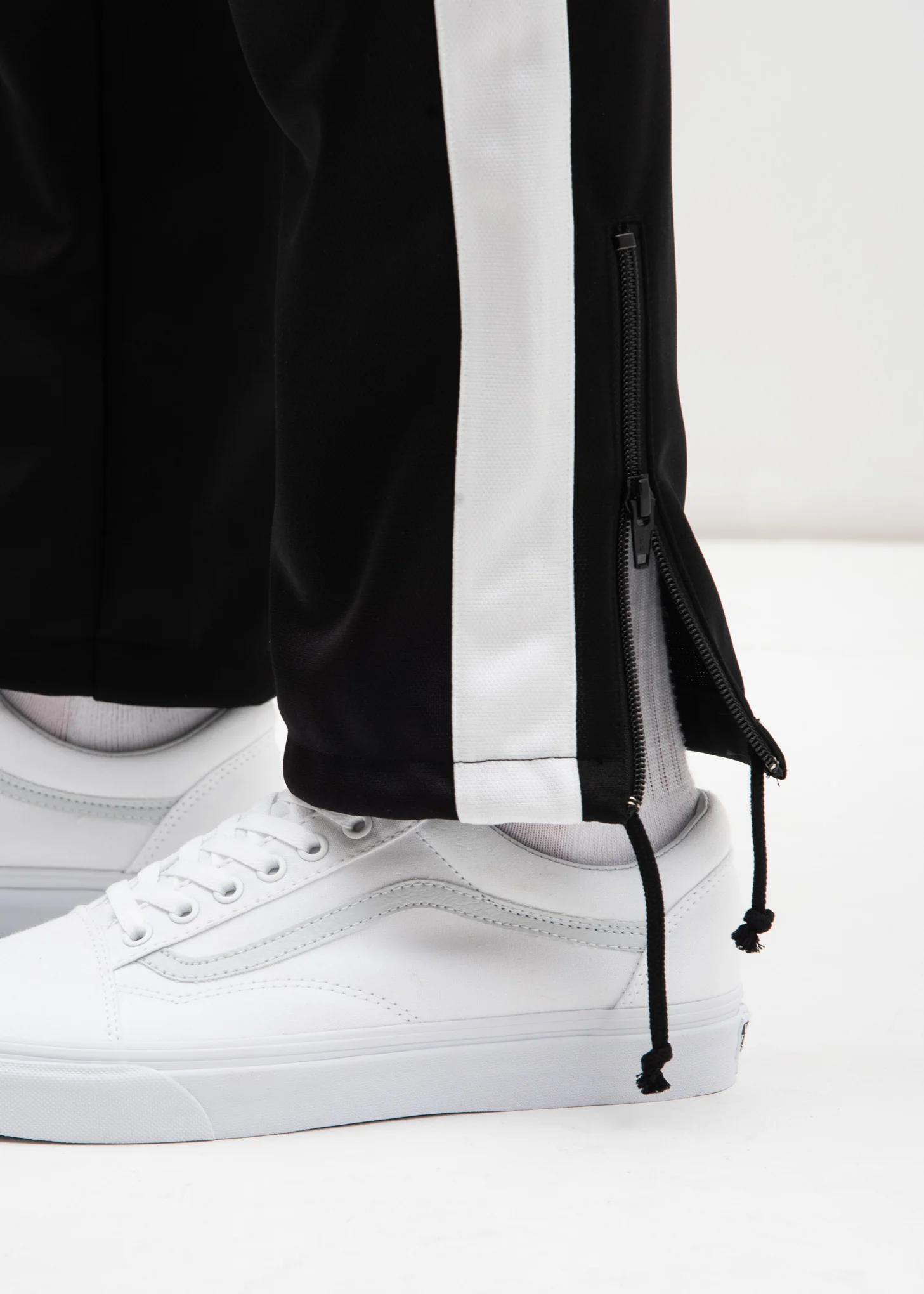 Black Chaos Embroidery Track Pants - Image 4
