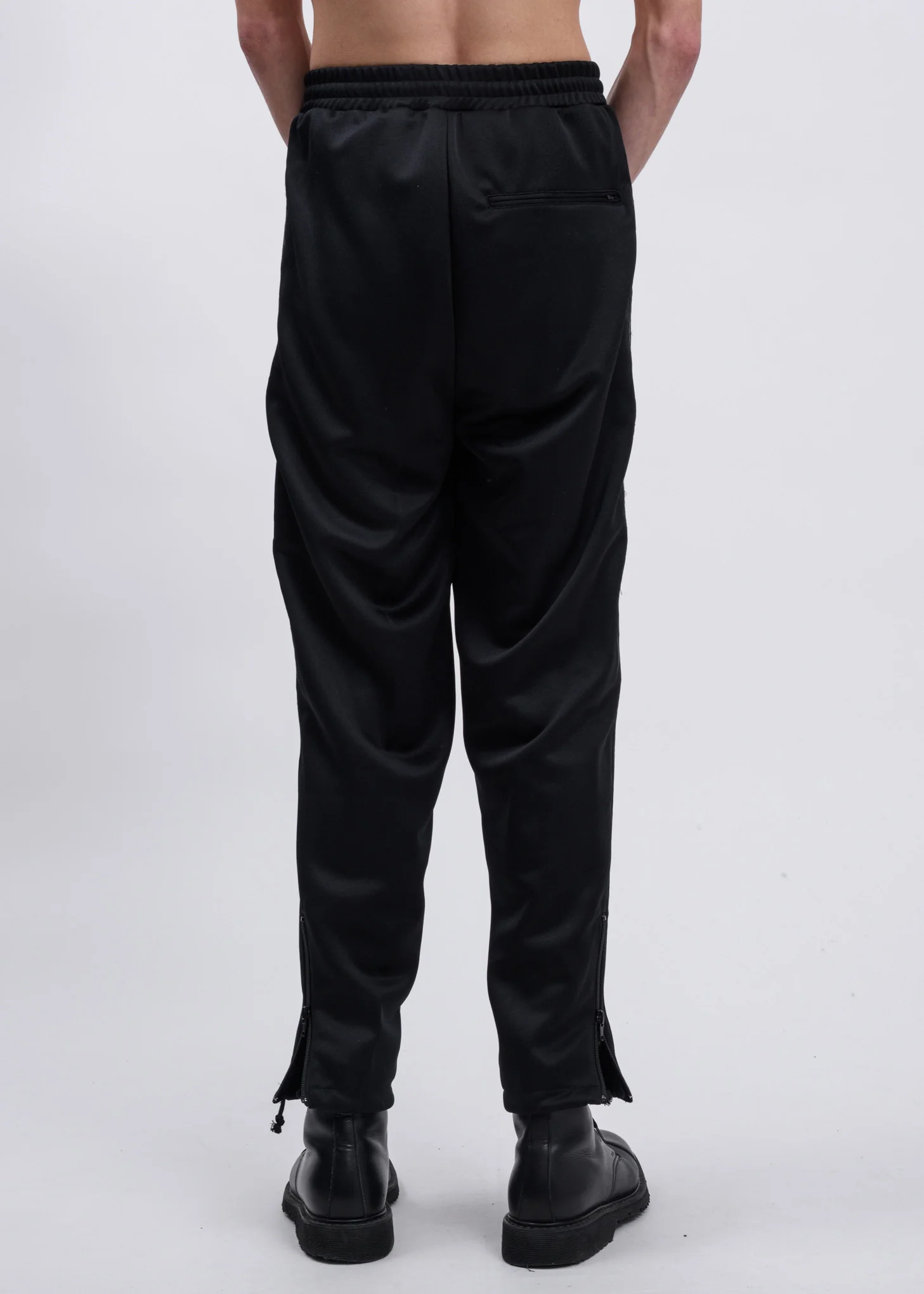 Black Chaos Embroidery Track Pants - Image 3