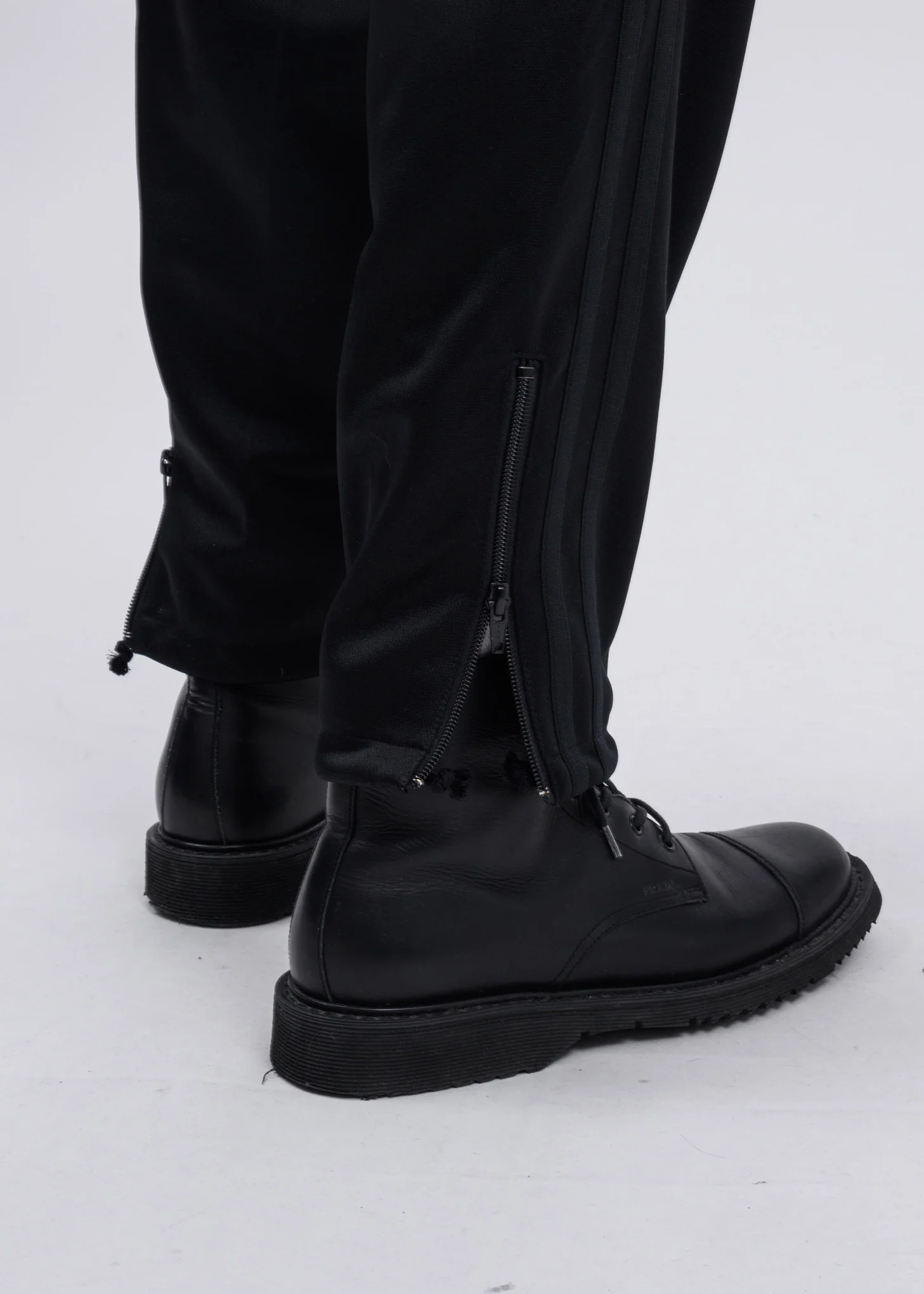 Black Chaos Embroidery Track Pants - Image 5