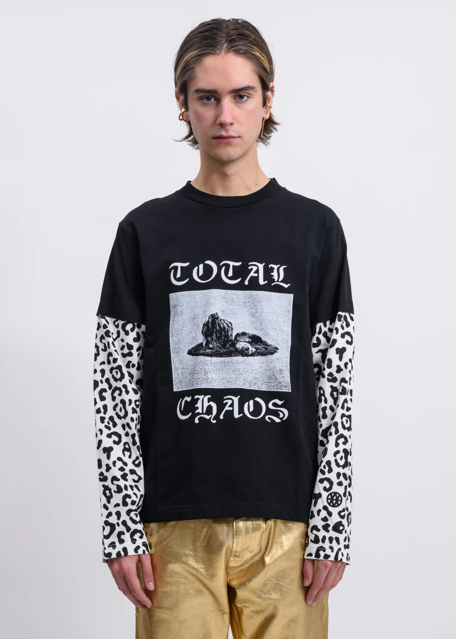 Black Chaos Leopard Long Sleeve