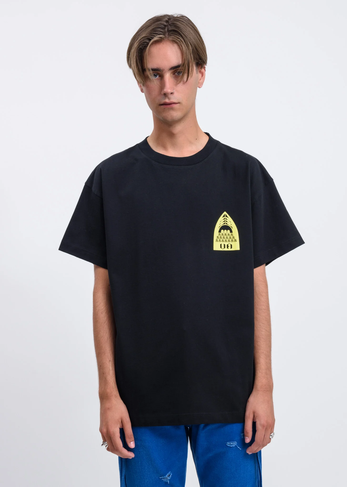 Black Choir Print T-Shirt