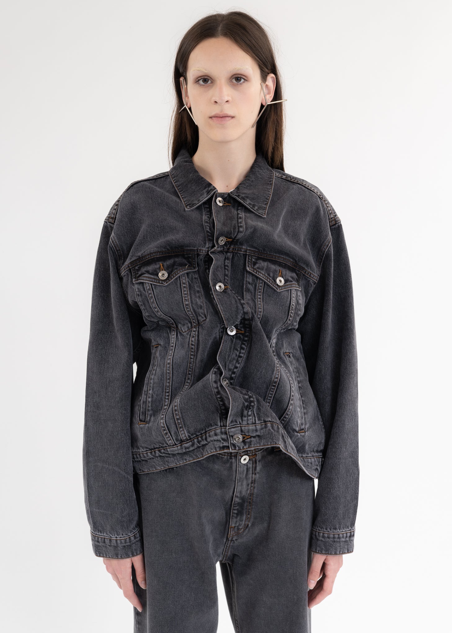 BLACK CLASSIC WIRE DENIM JACKET