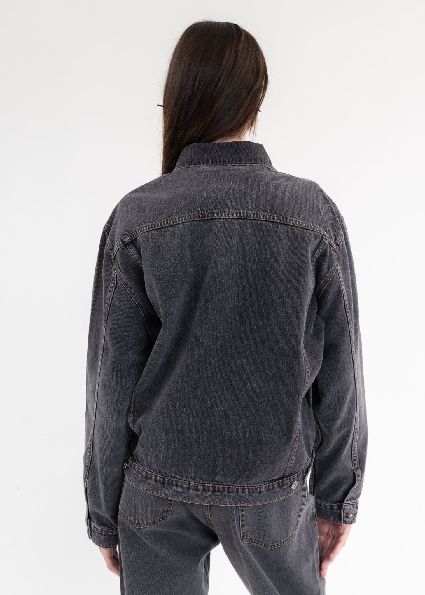 BLACK CLASSIC WIRE DENIM JACKET - Image 3