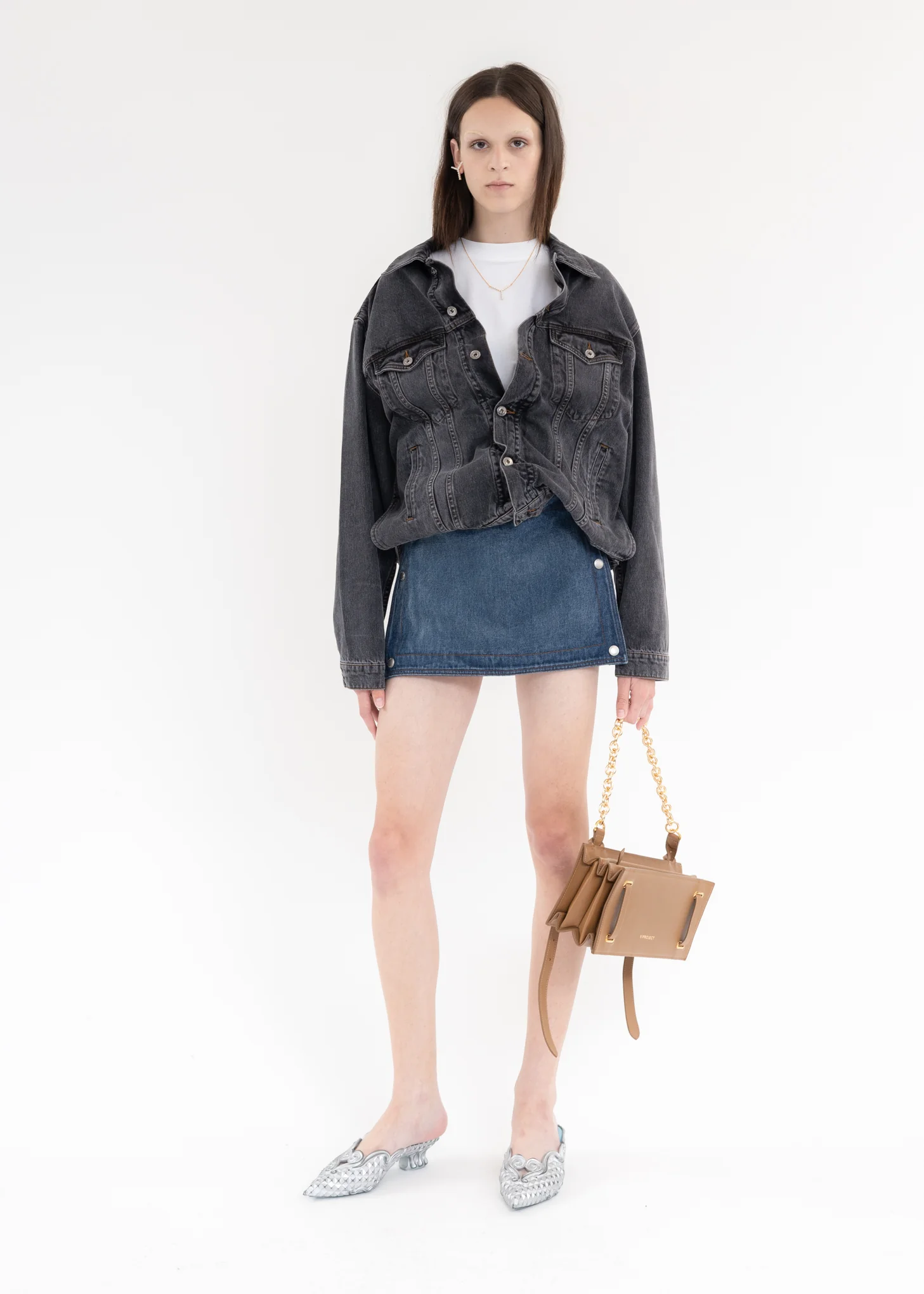 BLACK CLASSIC WIRE DENIM JACKET - Image 6