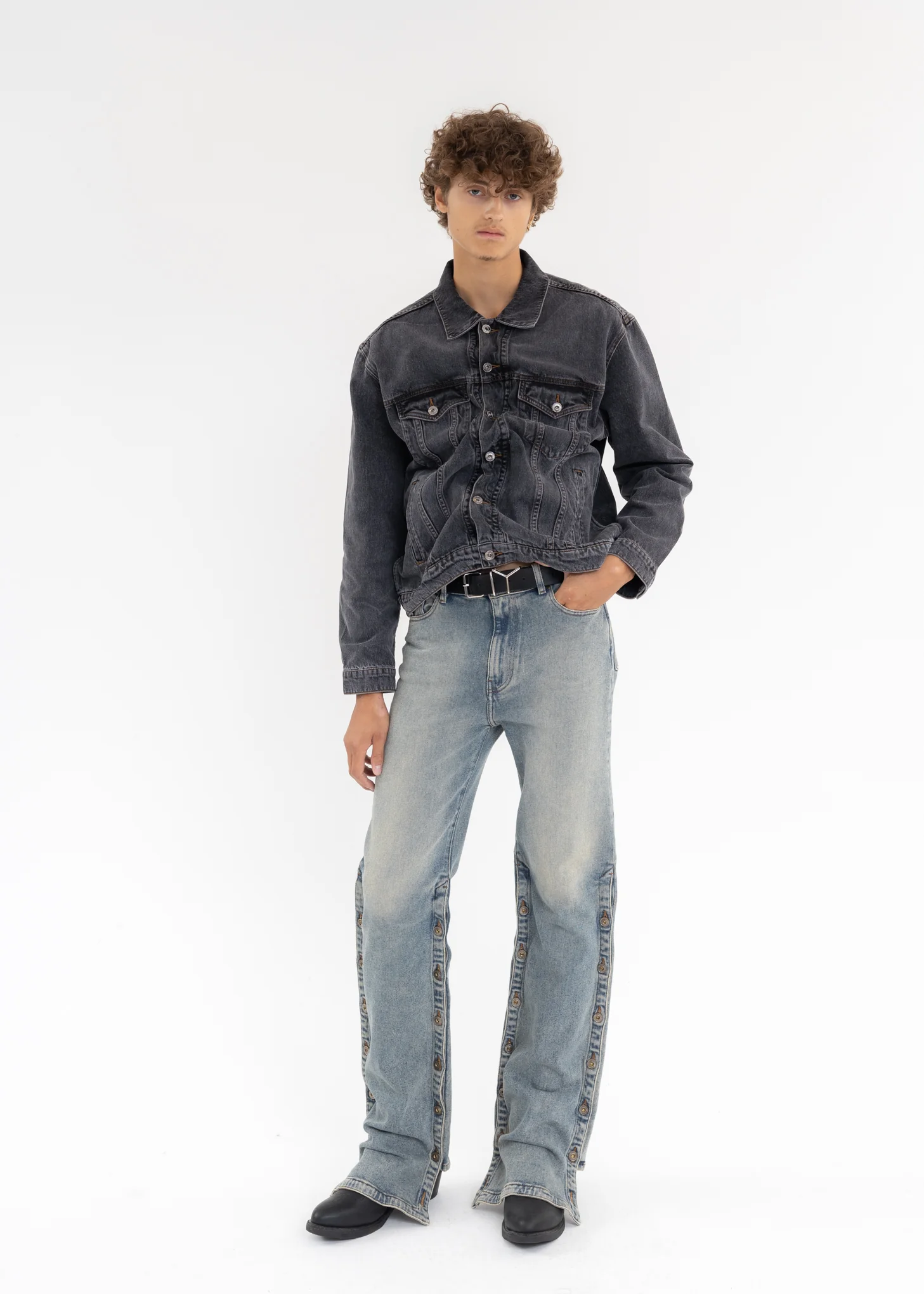 BLACK CLASSIC WIRE DENIM JACKET - Image 6