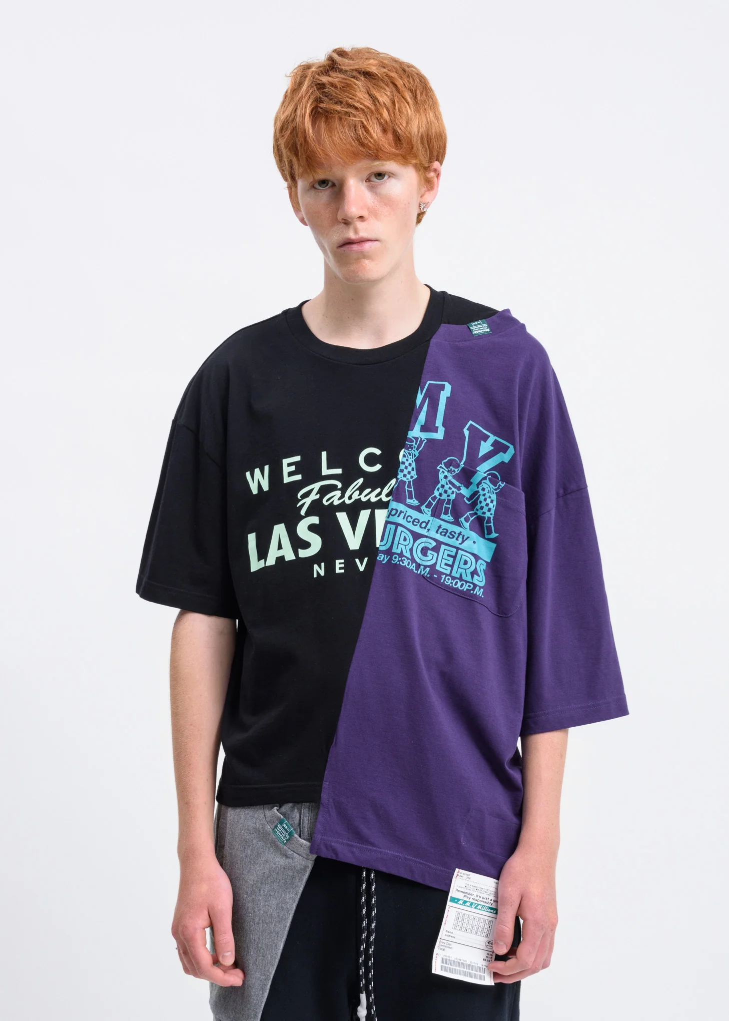 Black Combined T-Shirt - Image 2