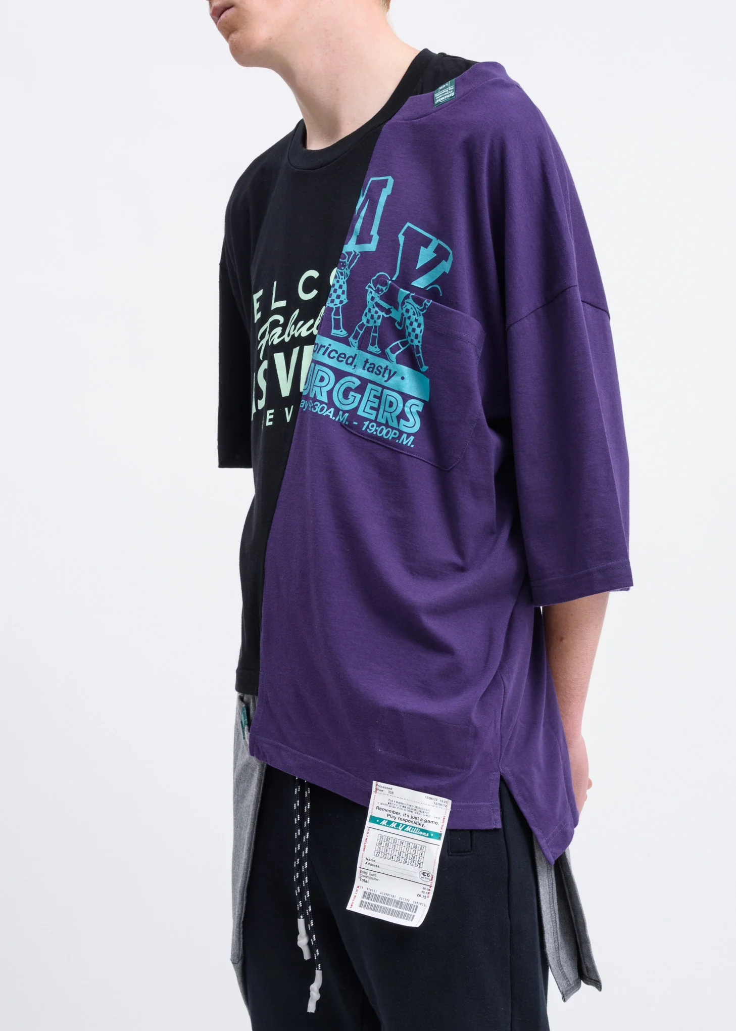 Black Combined T-Shirt - Image 4