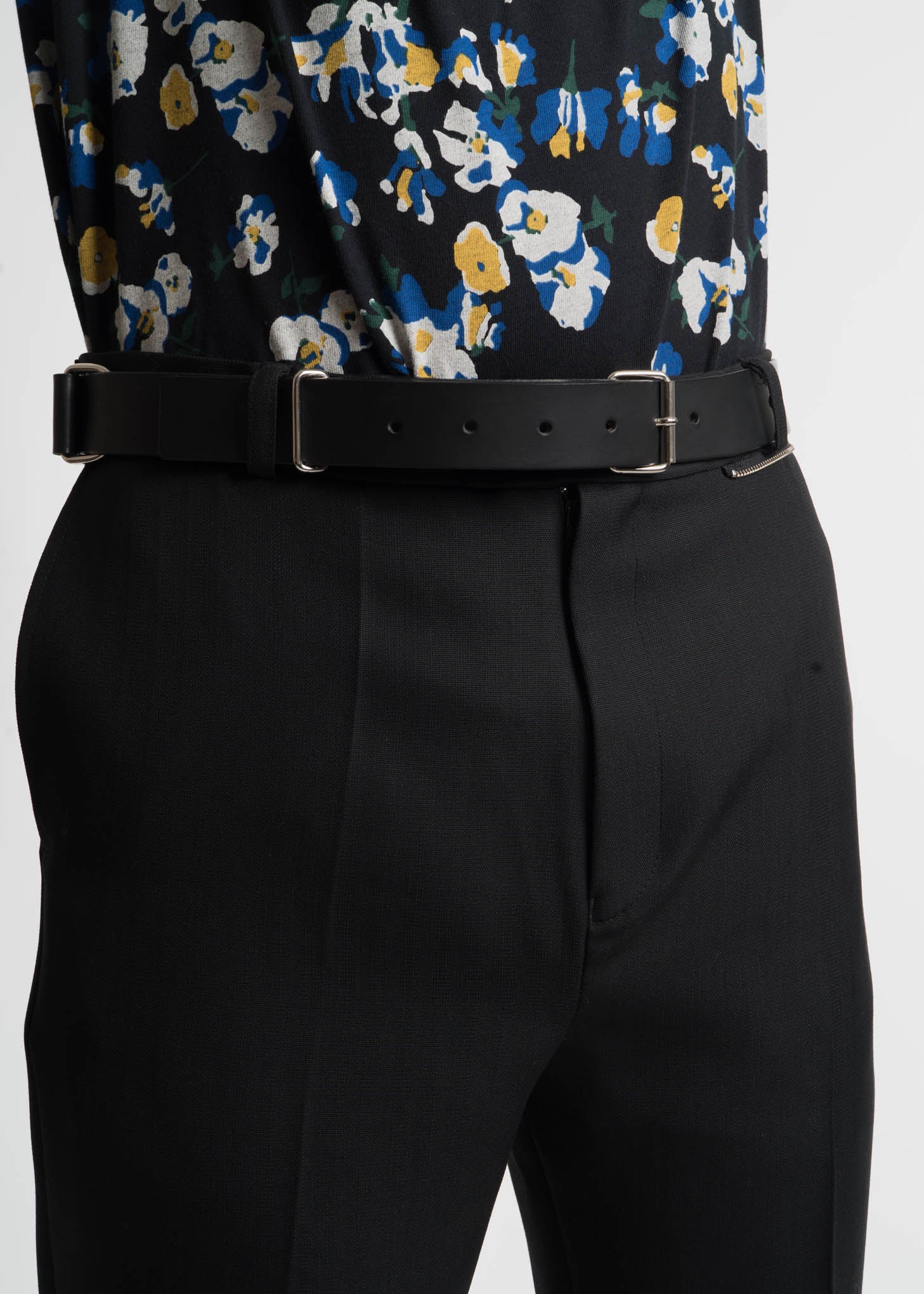 Black Concert Leather Belt
