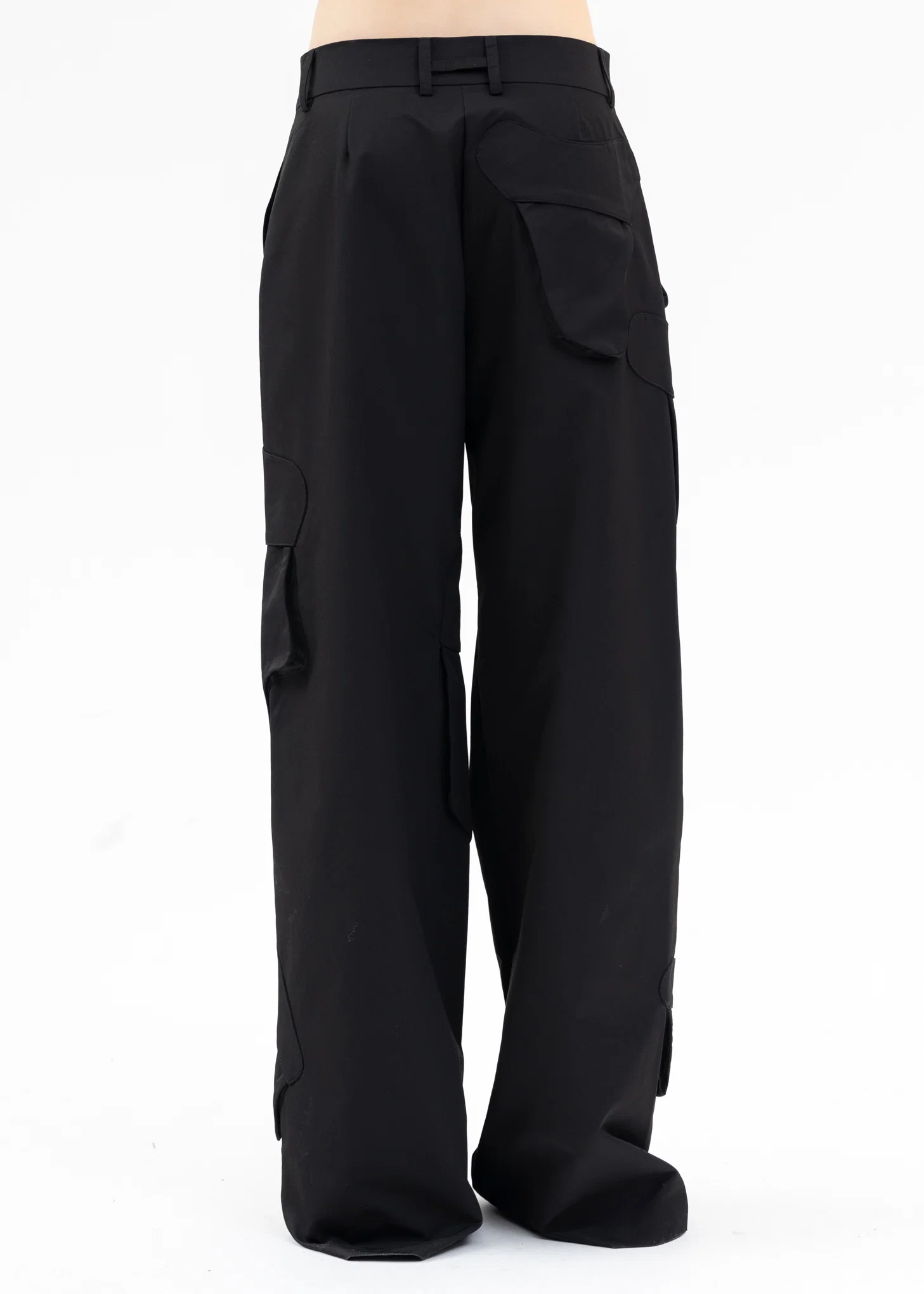 BLACK CONFLAGRANT CARGO PANTS - Image 2