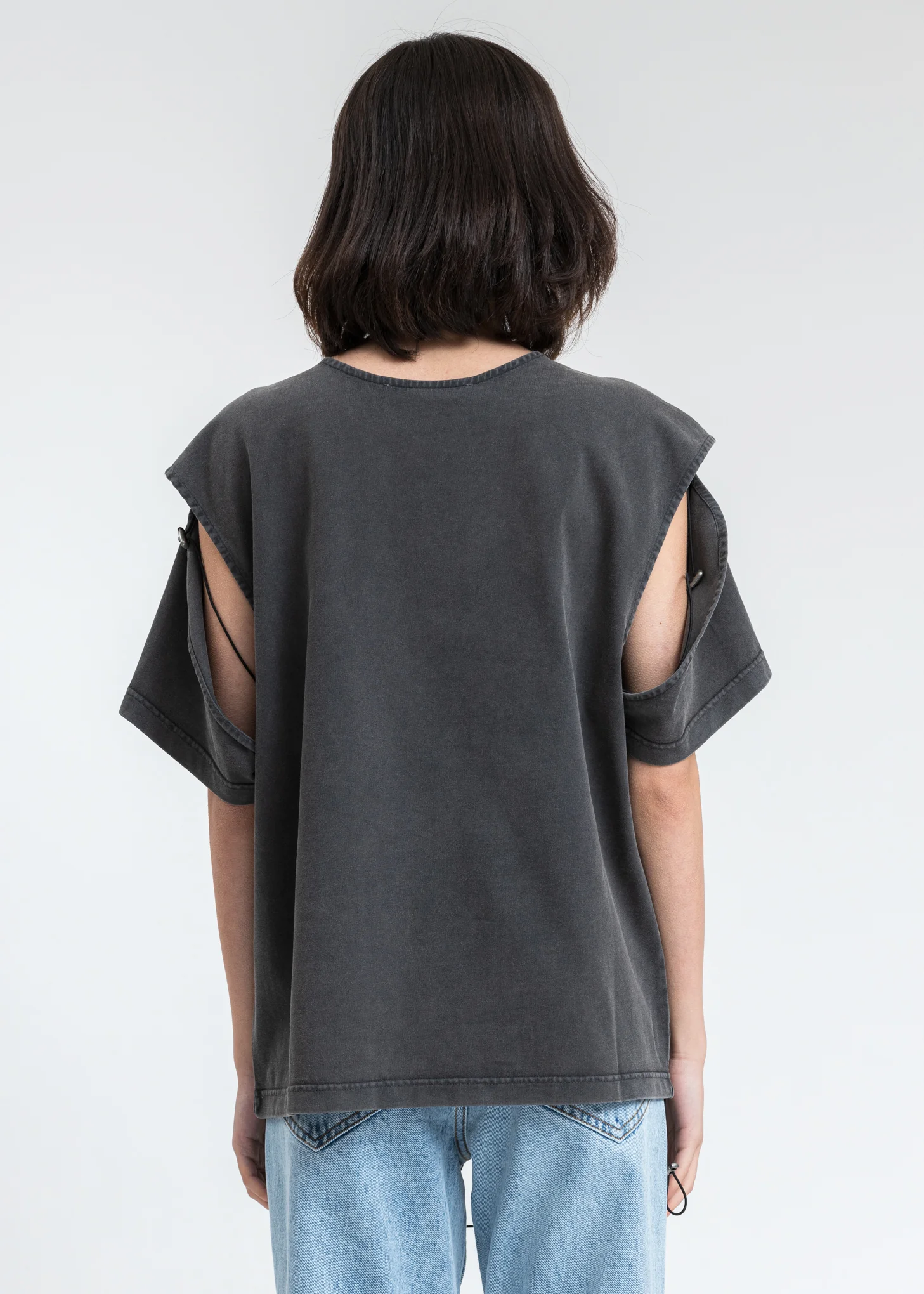 Black Convertible Caesar T-Shirt - Image 4