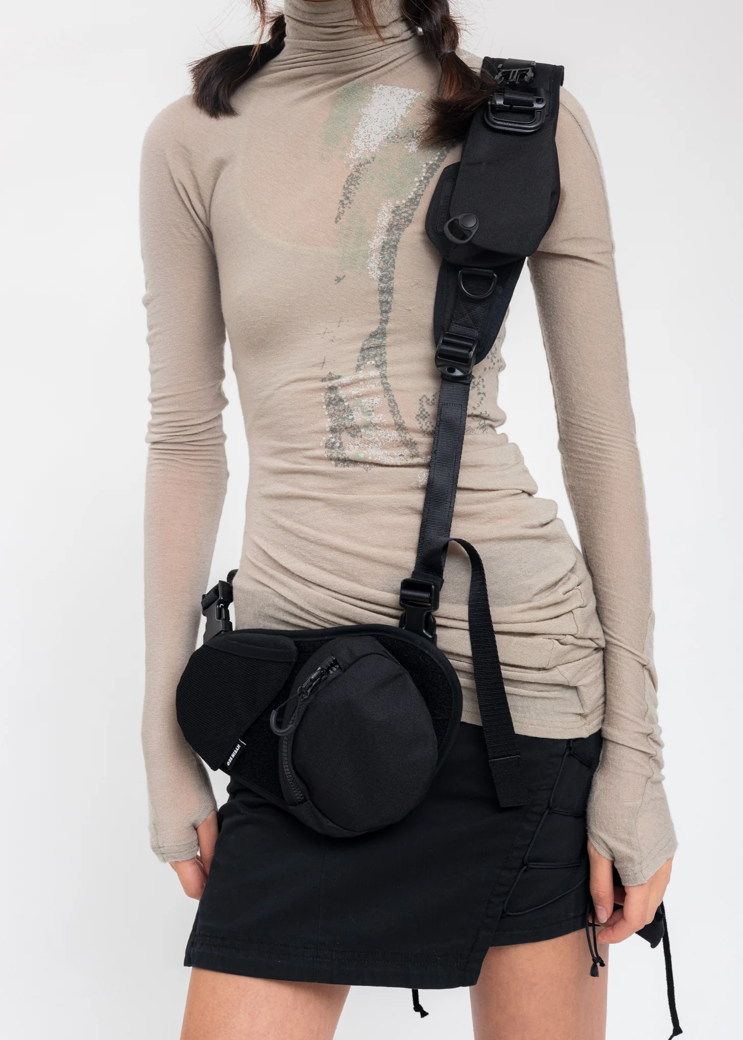 Black Convertible Cross Bag - Image 2
