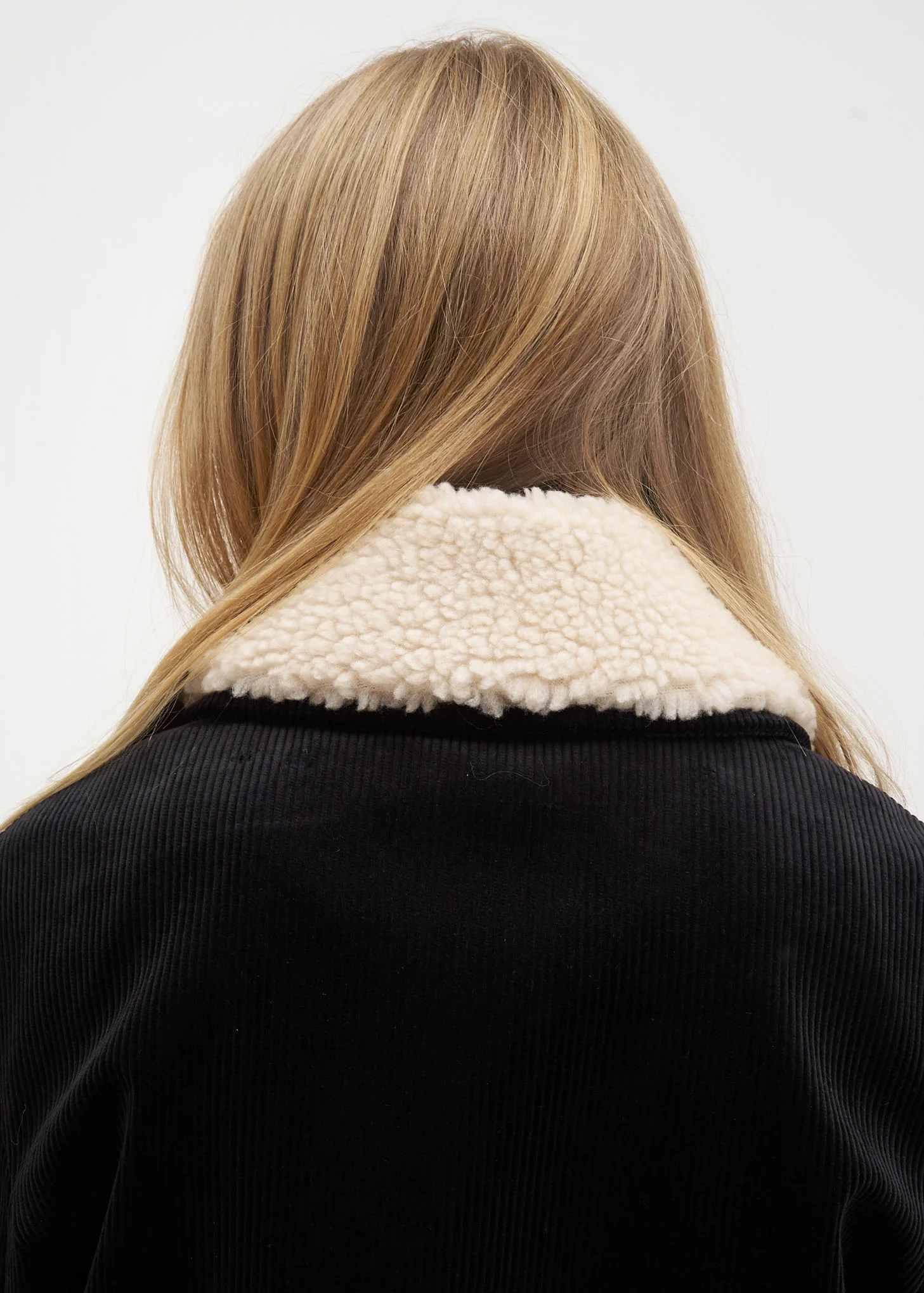 Black Corduroy Jacket w/ Detachable Collar - Image 5