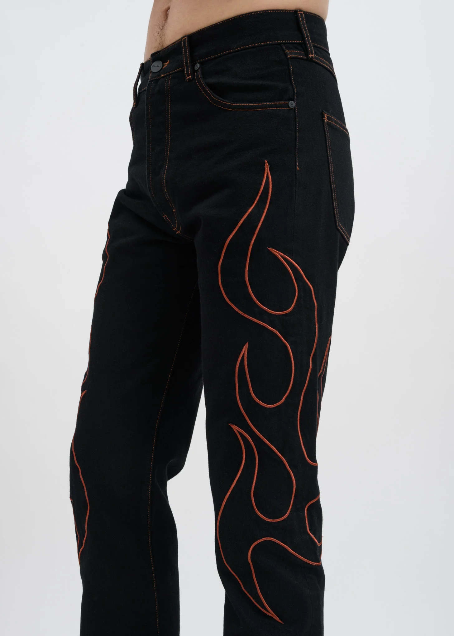 Black Corner Western Jeans