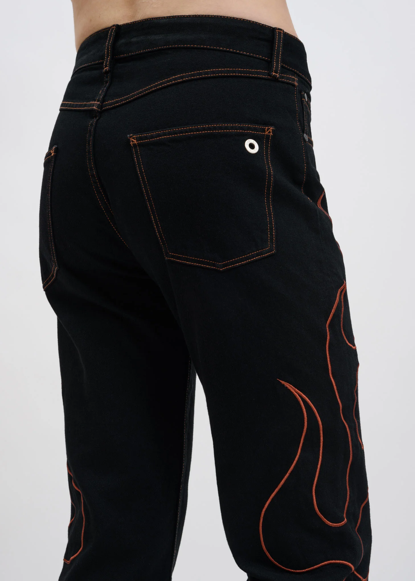 Black Corner Western Jeans - Image 4