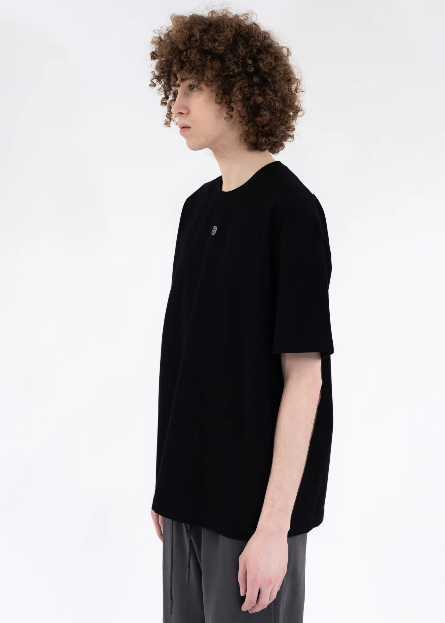 Black â€œCorrosion Club Badgeâ€ Wrinkled T-shirt - Image 3