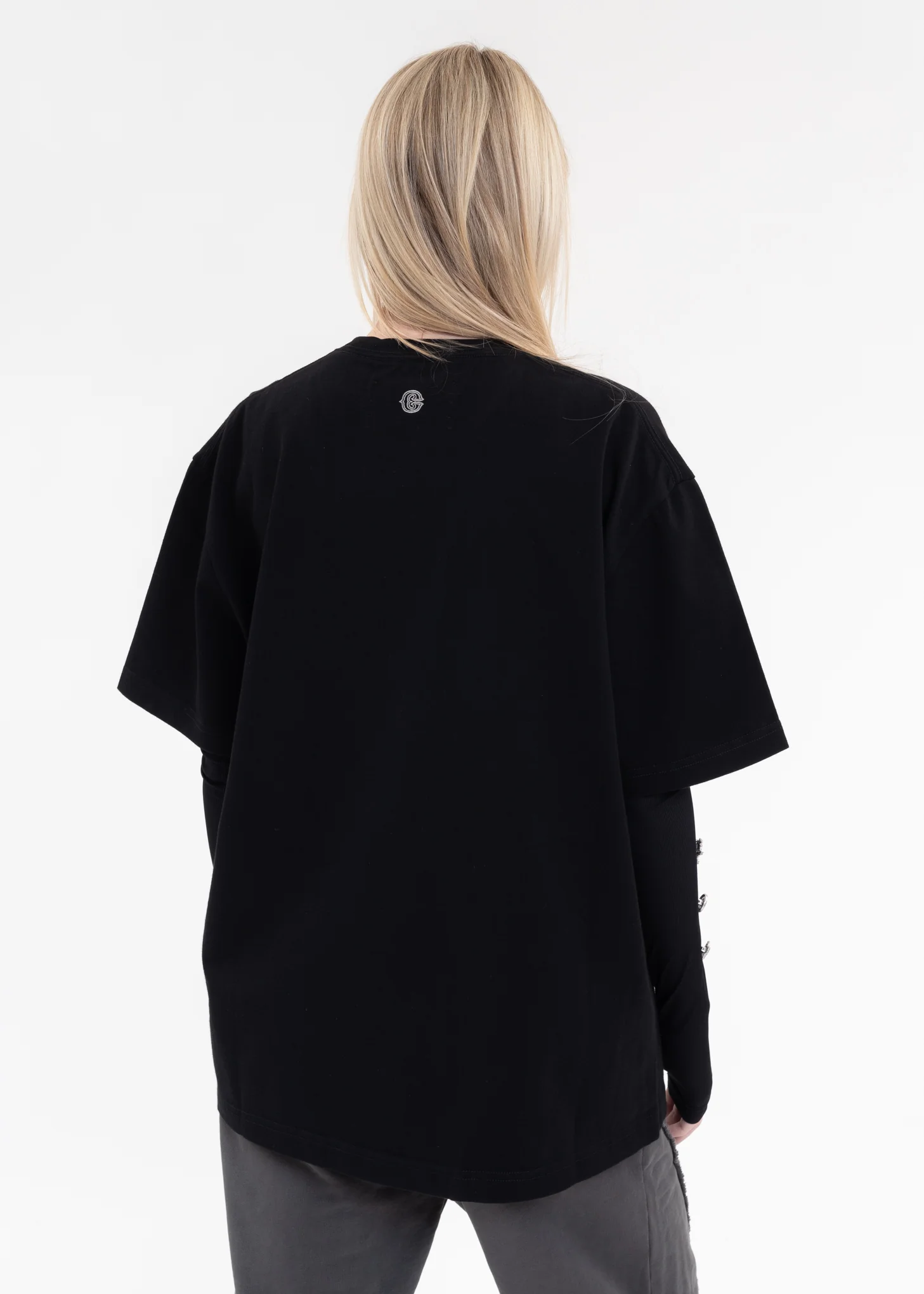 Black Corrosion Stampâ€ Wrinkled T-shirt - Image 3