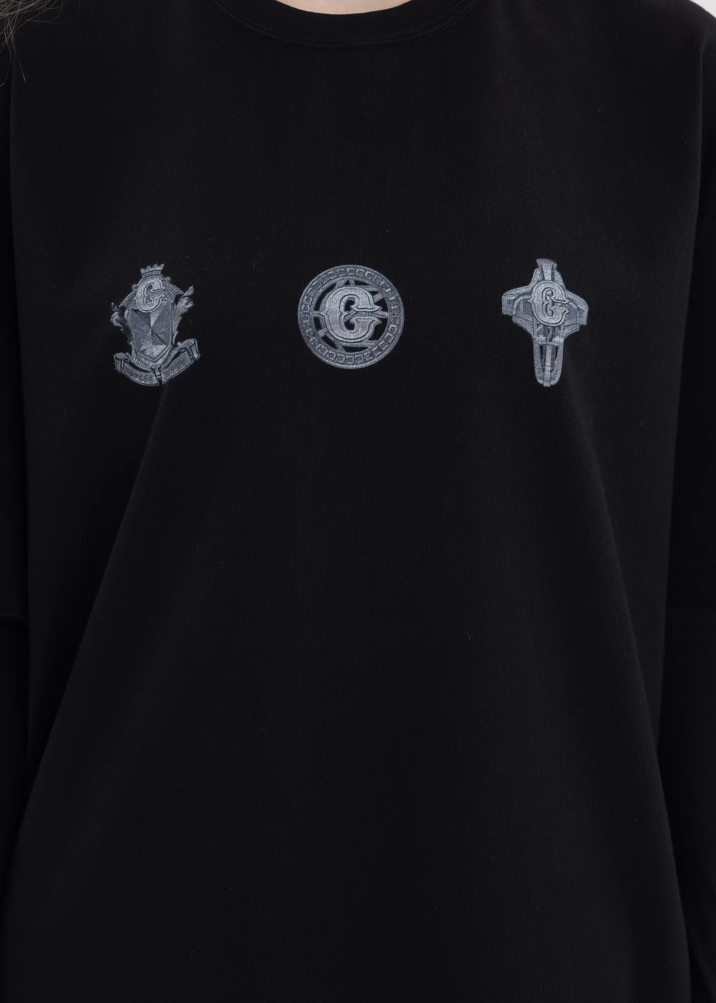 Black Corrosion Stampâ€ Wrinkled T-shirt - Image 4