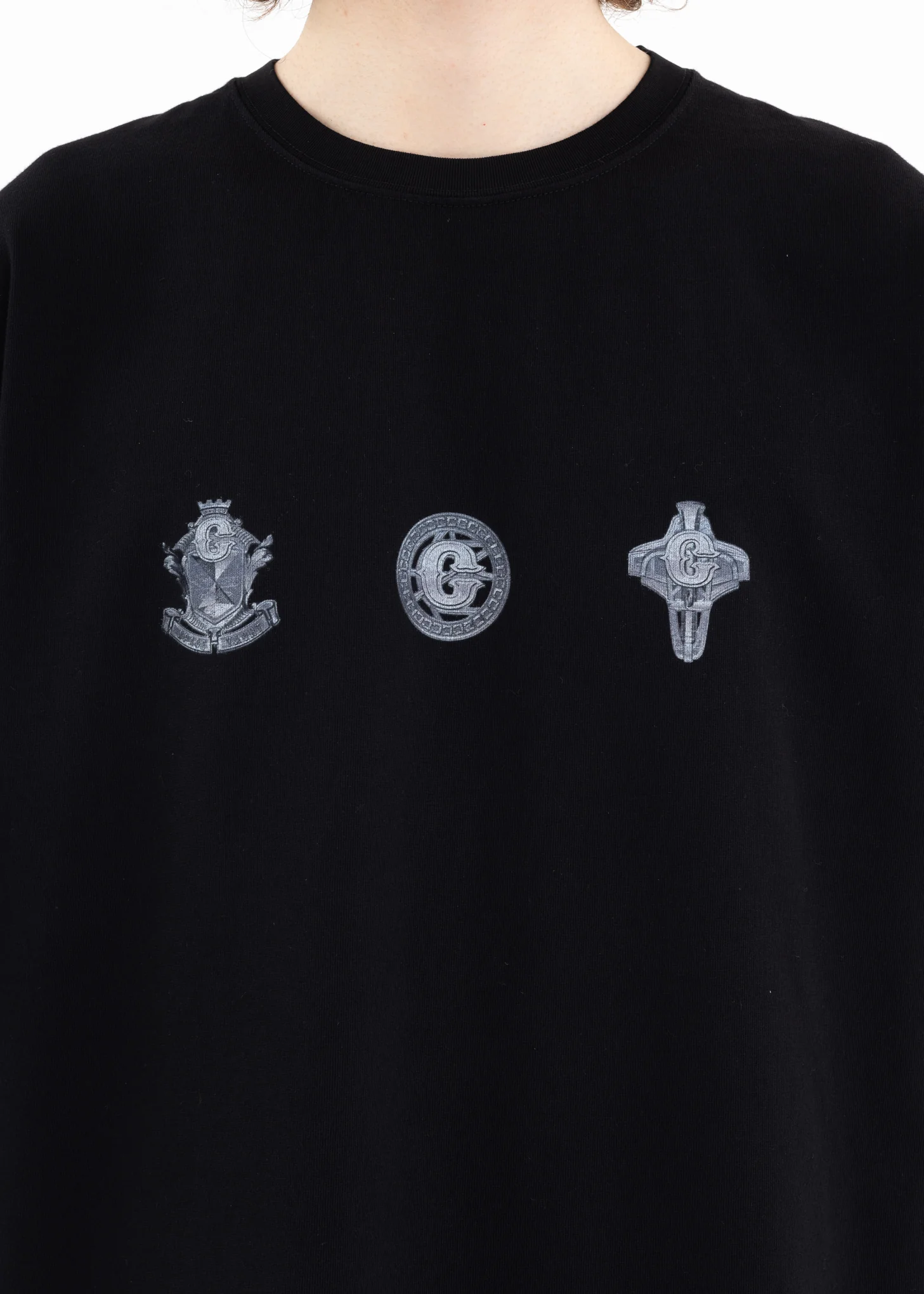 Black Corrosion Stampâ€ Wrinkled T-shirt - Image 2
