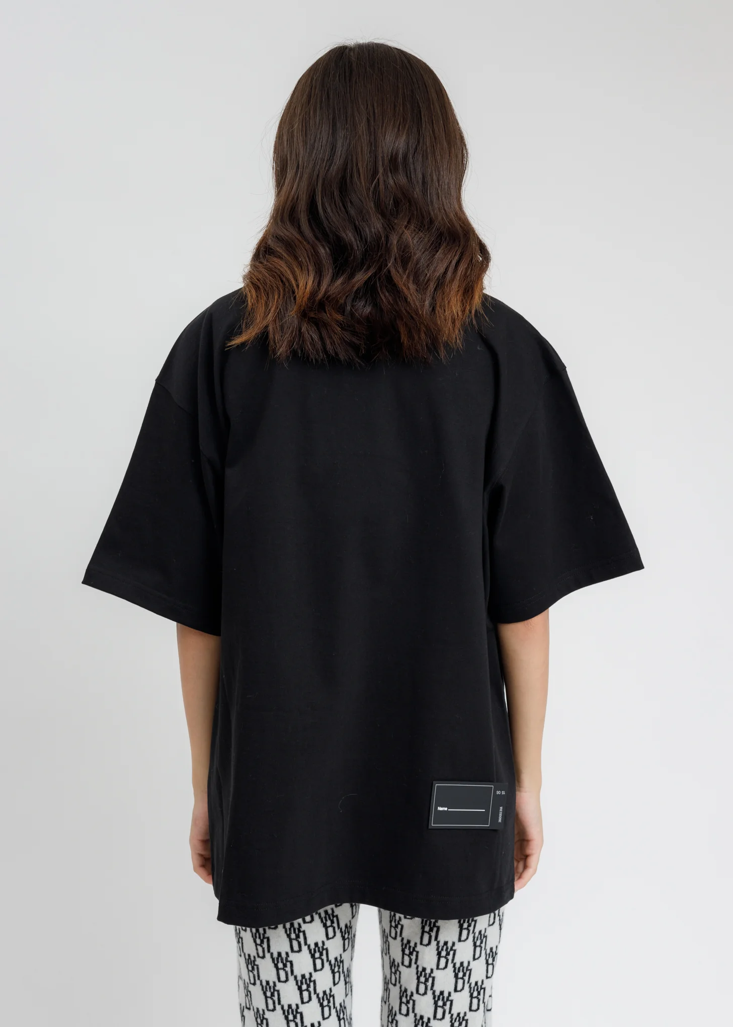 Black Cotton WD Logo T-Shirt - Image 4