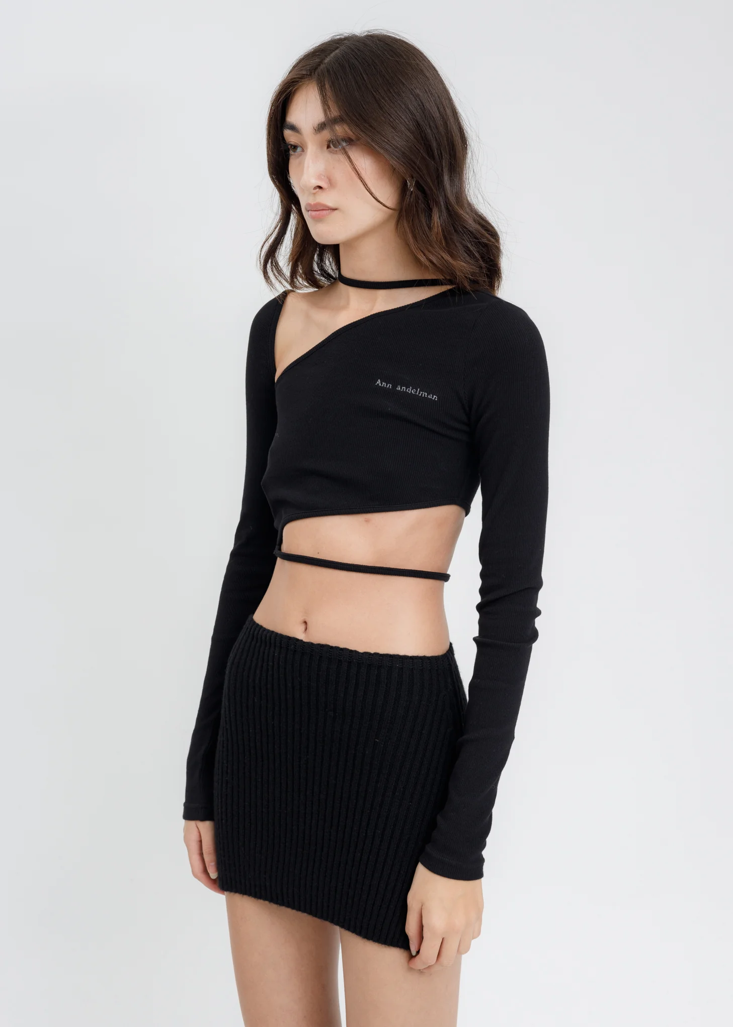Black Cropped Long Sleeves - Image 3