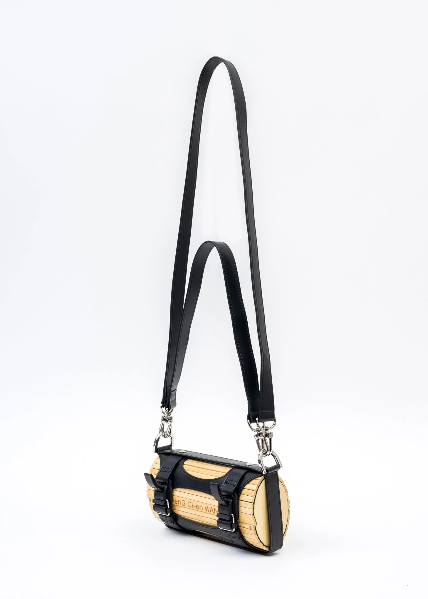 Black Cross Big Bamboo Bag - Image 8