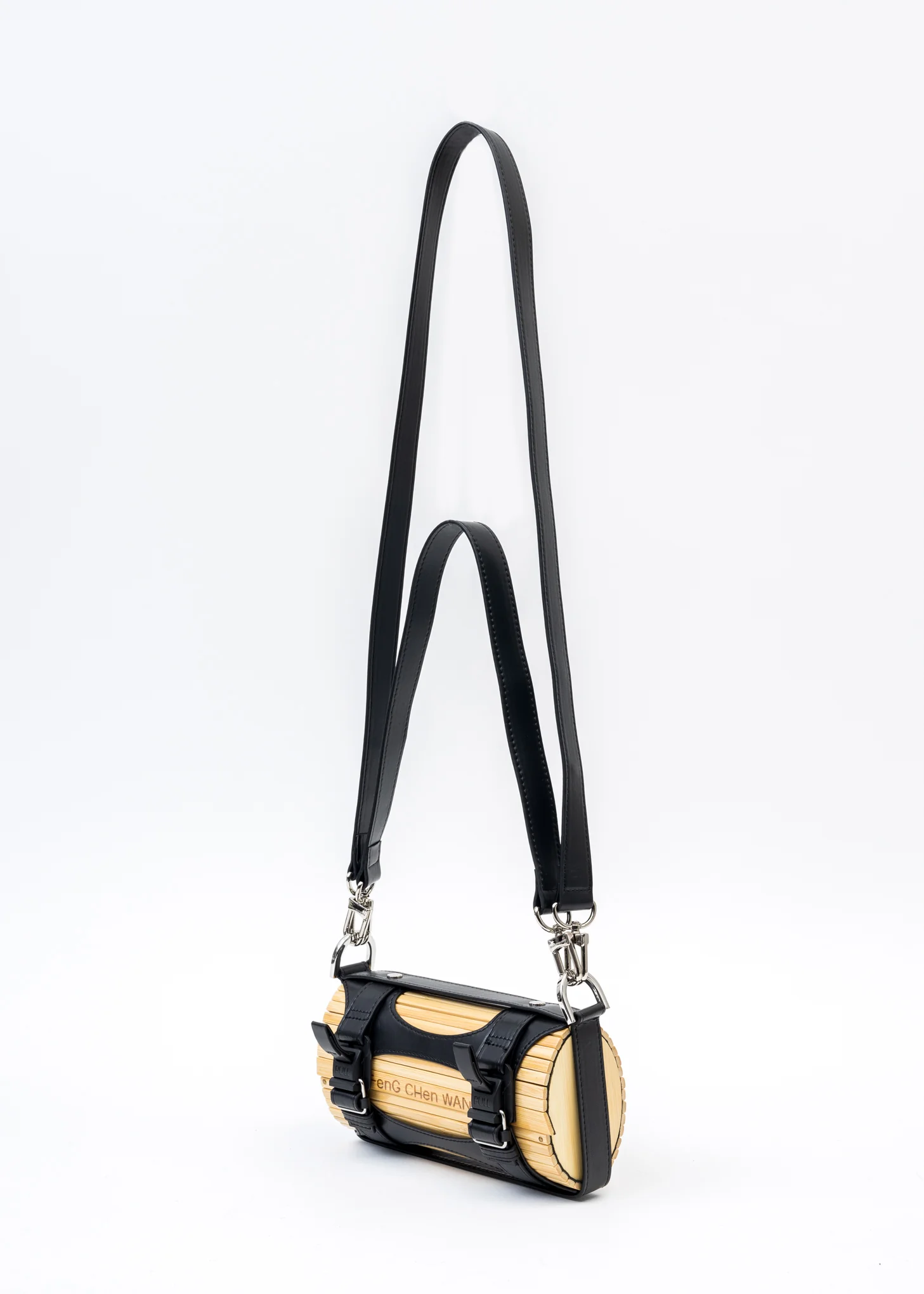 Black Cross Big Bamboo Bag - Image 7