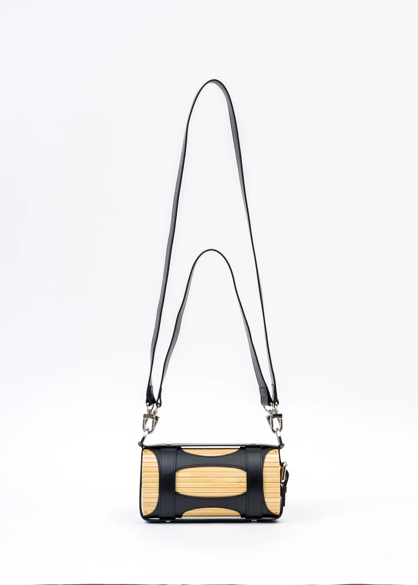 Black Cross Big Bamboo Bag - Image 8
