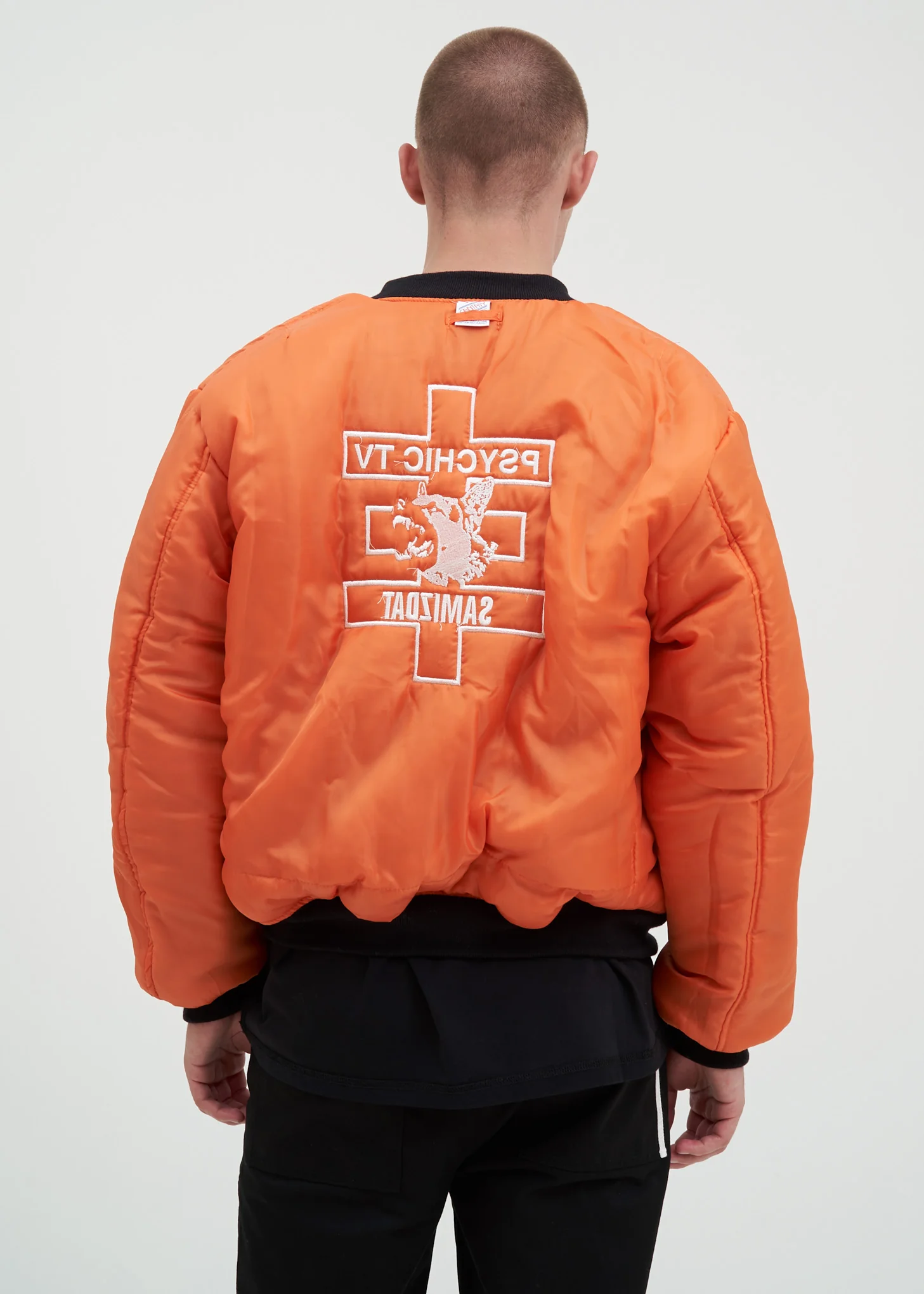 Black Cross Bomber Jacket - Image 5