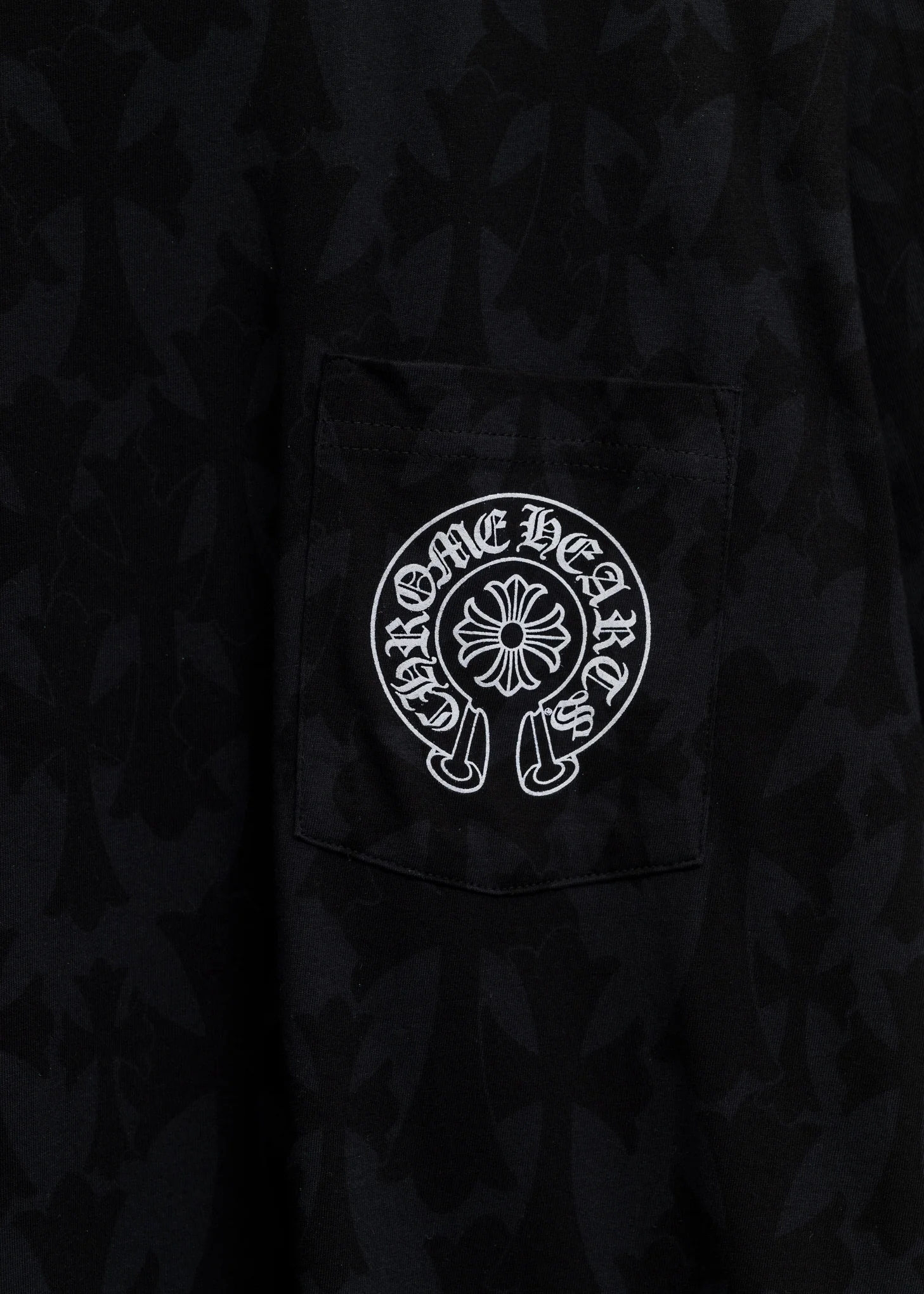 Black Cross Camo  Chrome Hearts Logo T-Shirt - Image 3