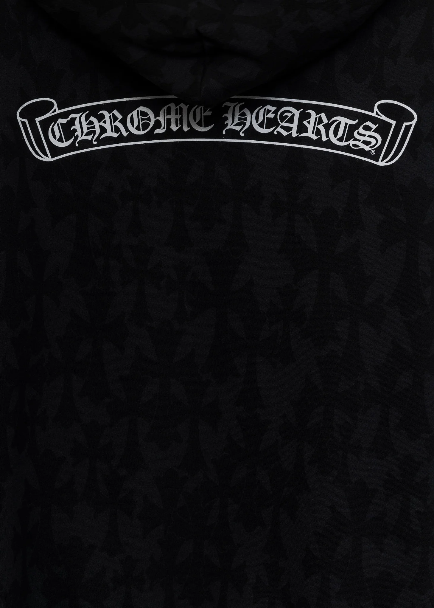 Black Cross Camo Chrome Hearts Logo Zip Up Hoodies - Image 6