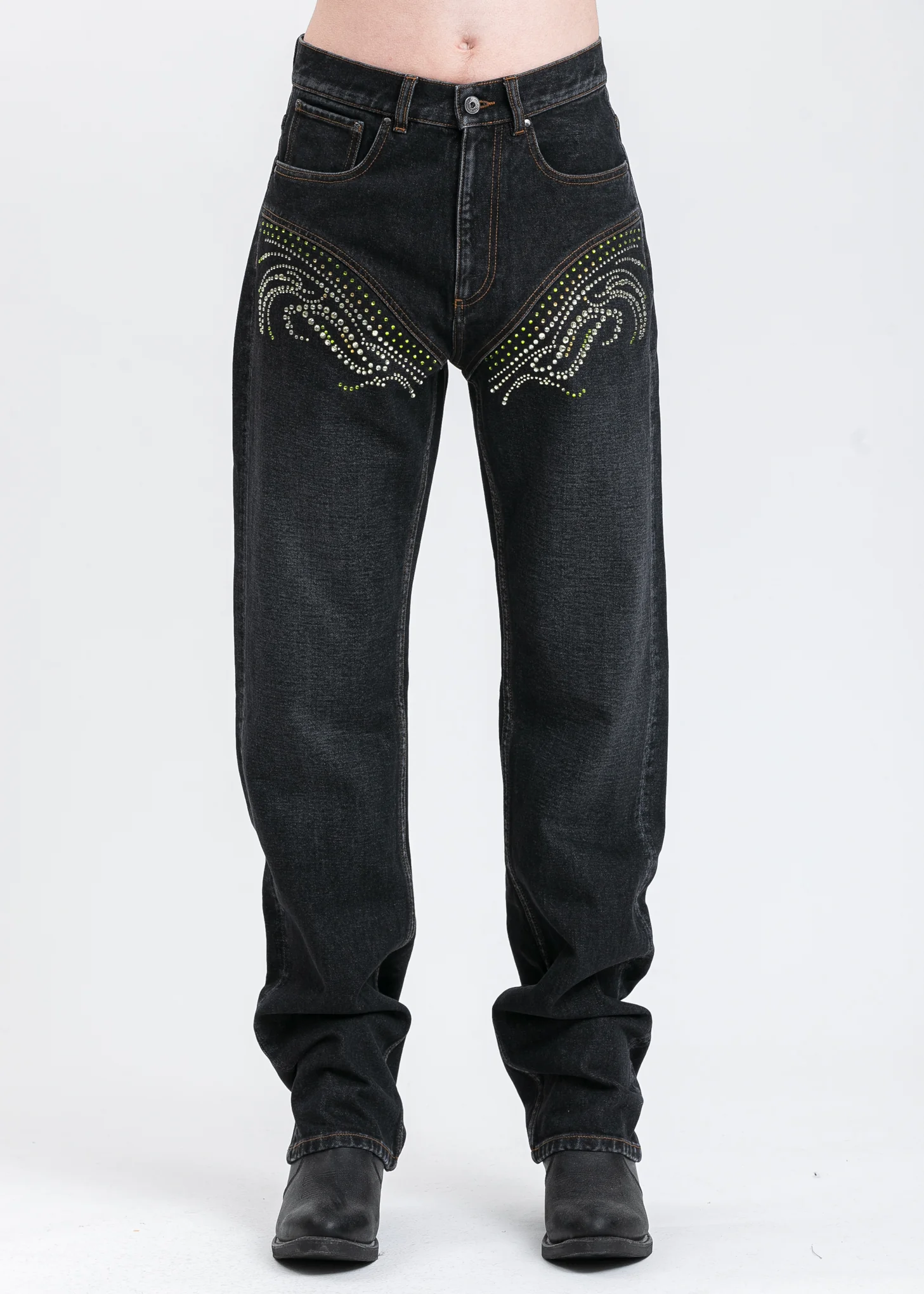 Black Crystal Jeans