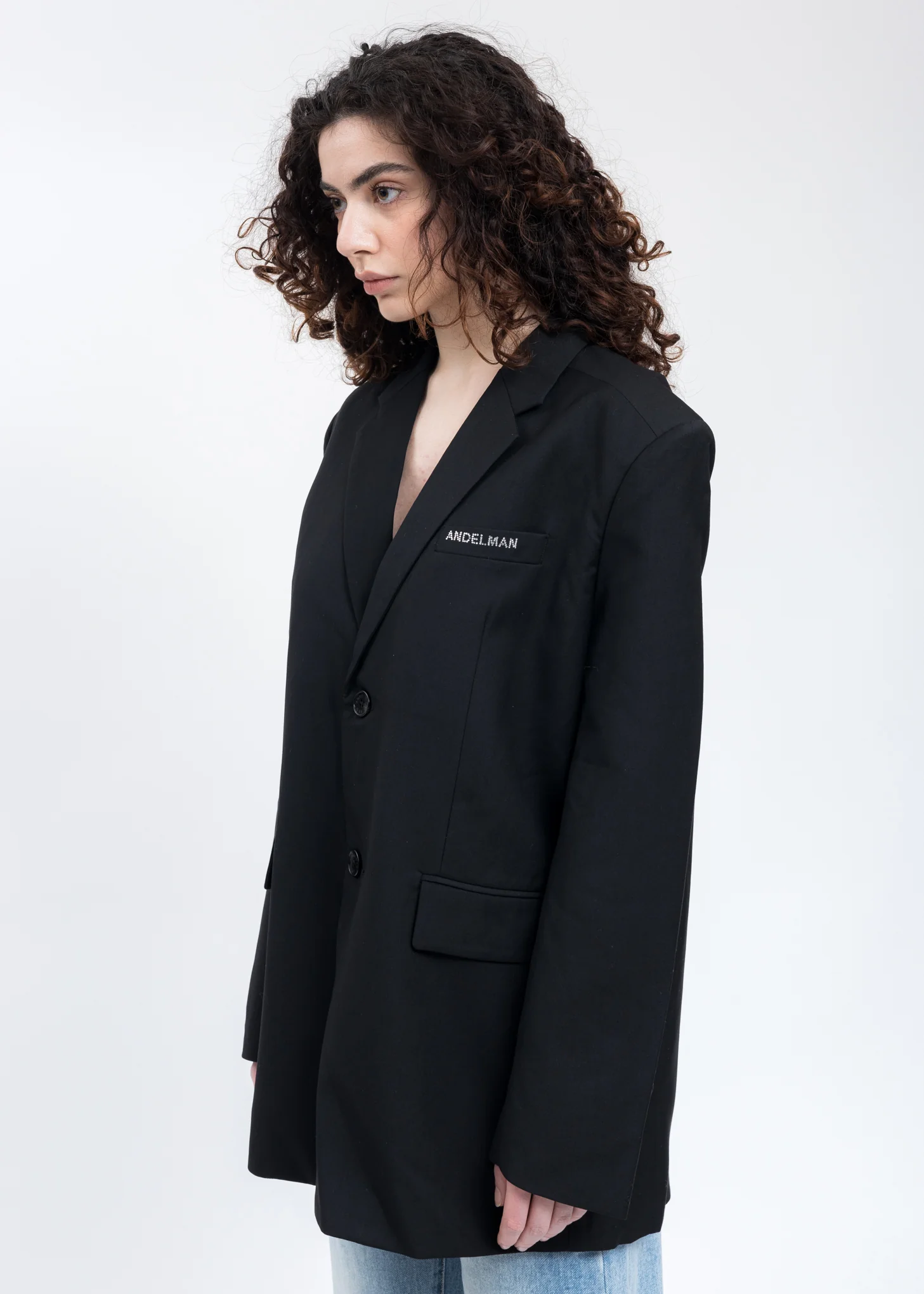 Black Crystal Spider Cob Blazer - Image 3