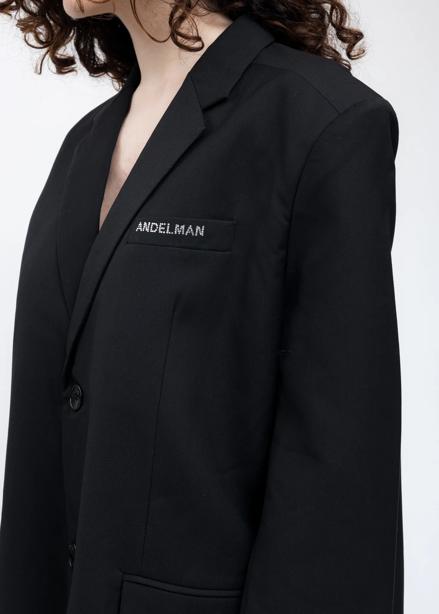 Black Crystal Spider Cob Blazer - Image 5