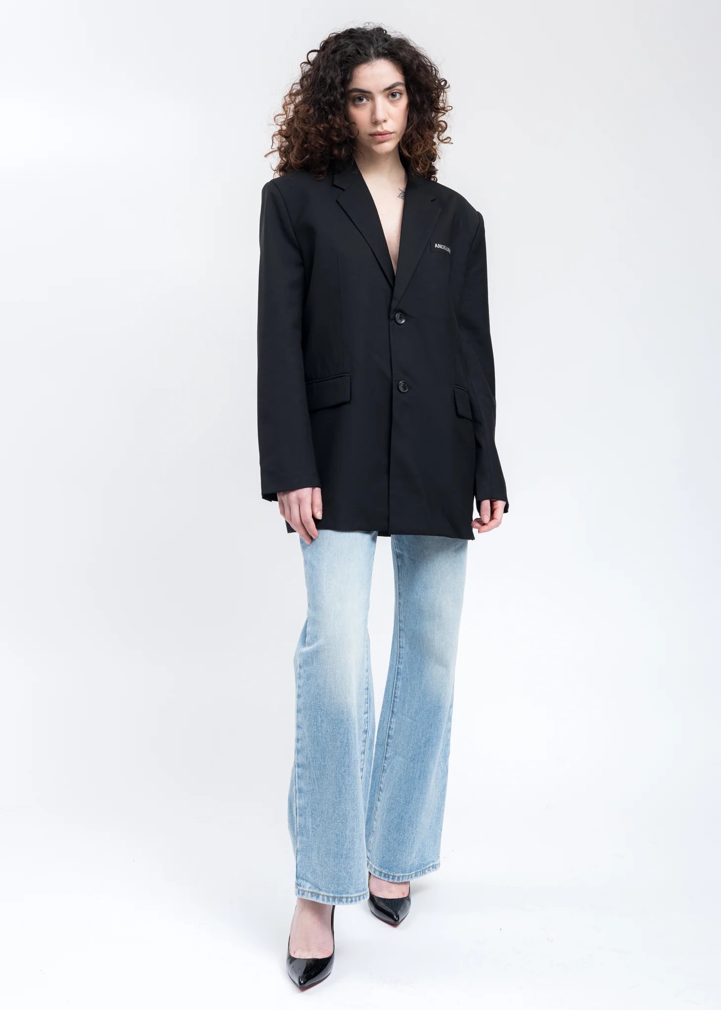 Black Crystal Spider Cob Blazer - Image 7
