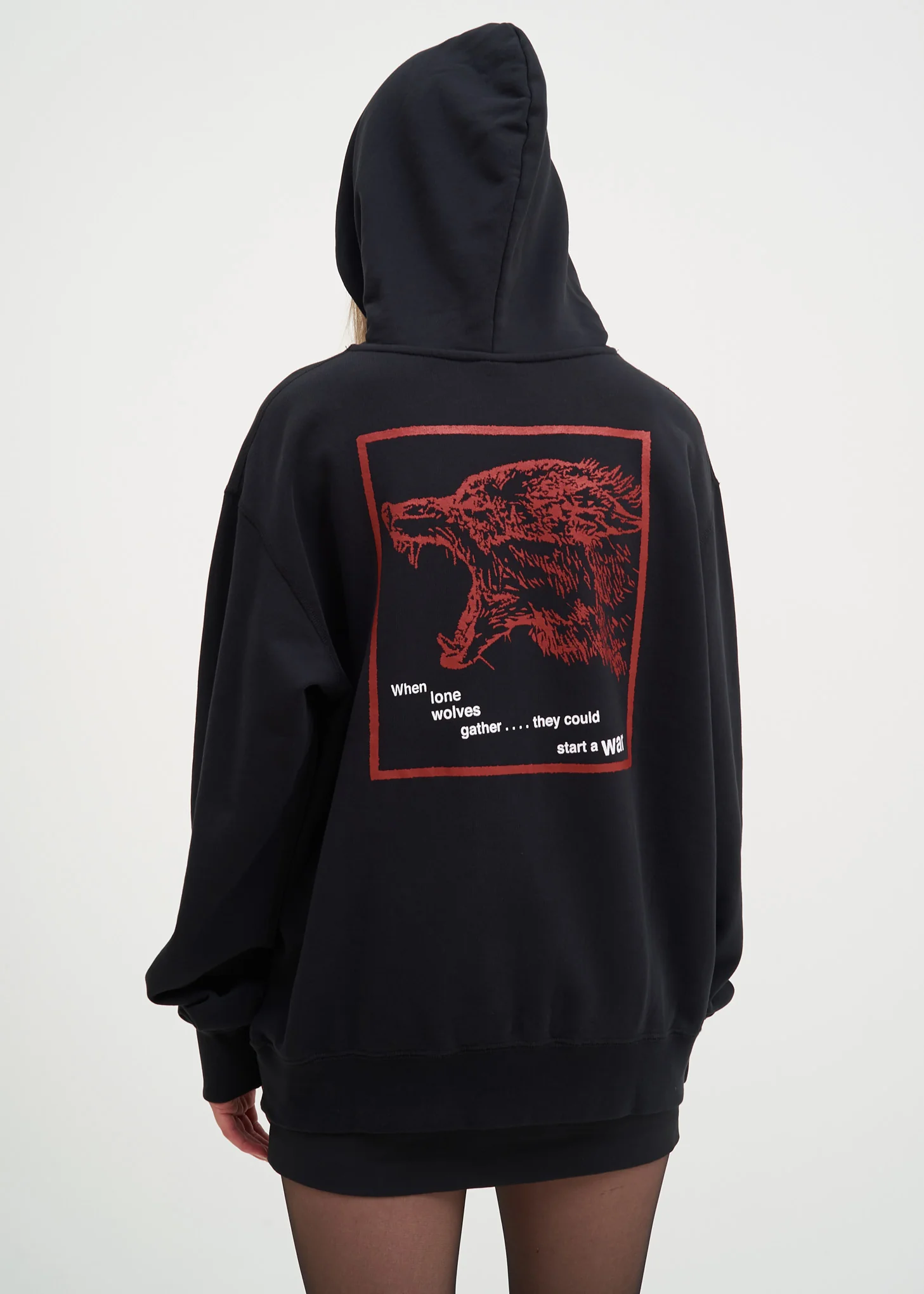 Black Cuff Hoodie - Image 2