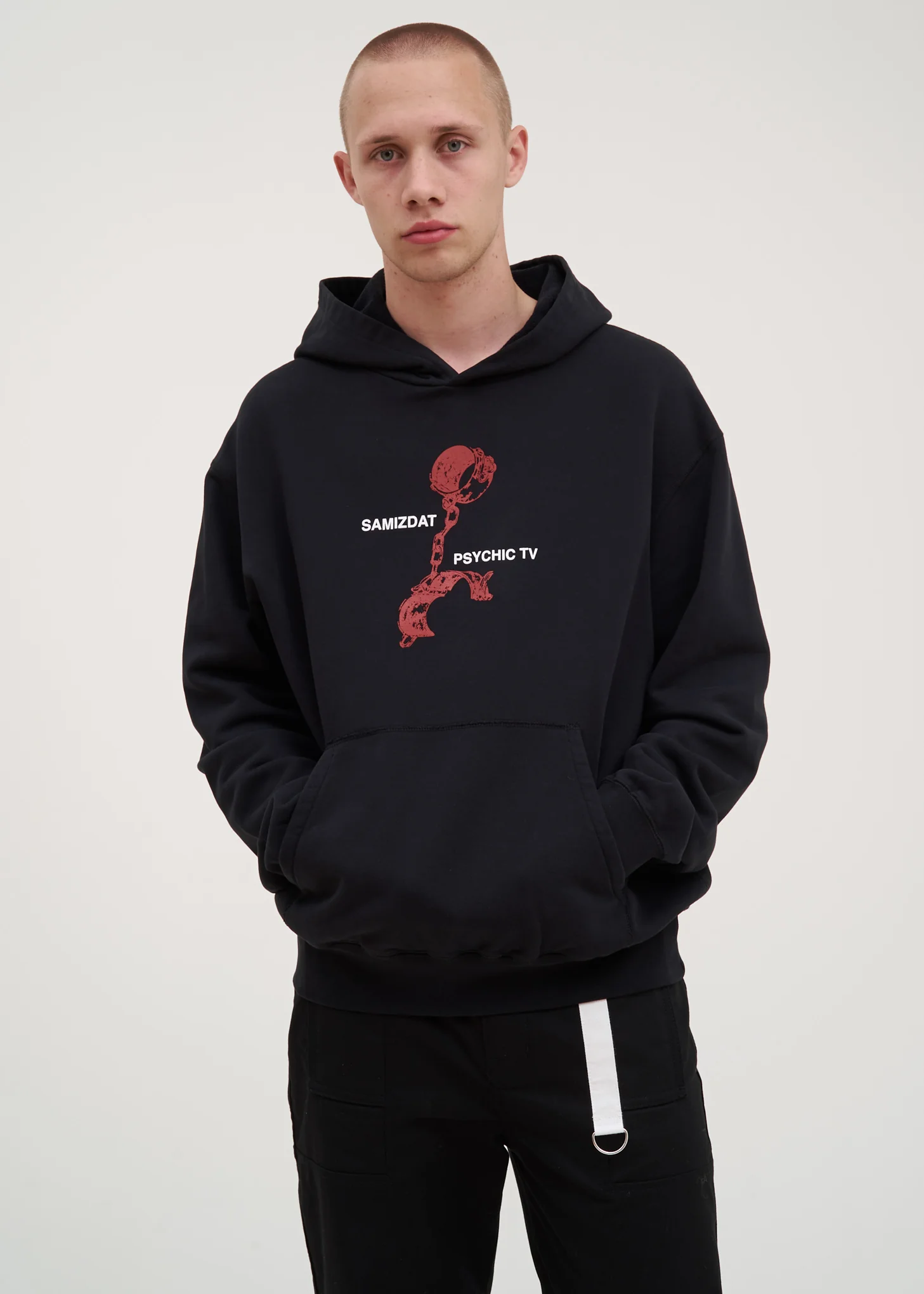 Black Cuff Hoodie