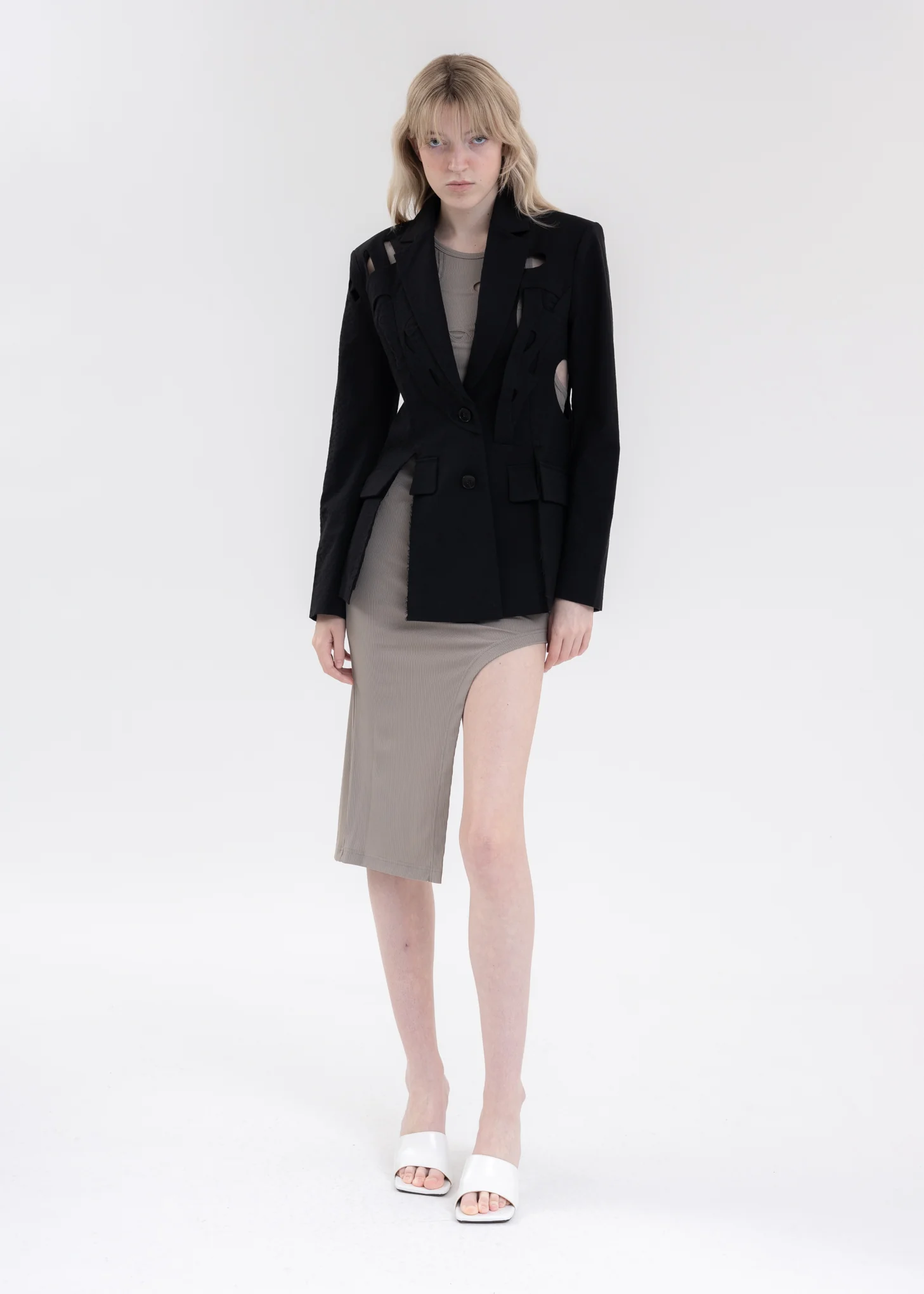 BLACK CUT OUT BLAZER - Image 6