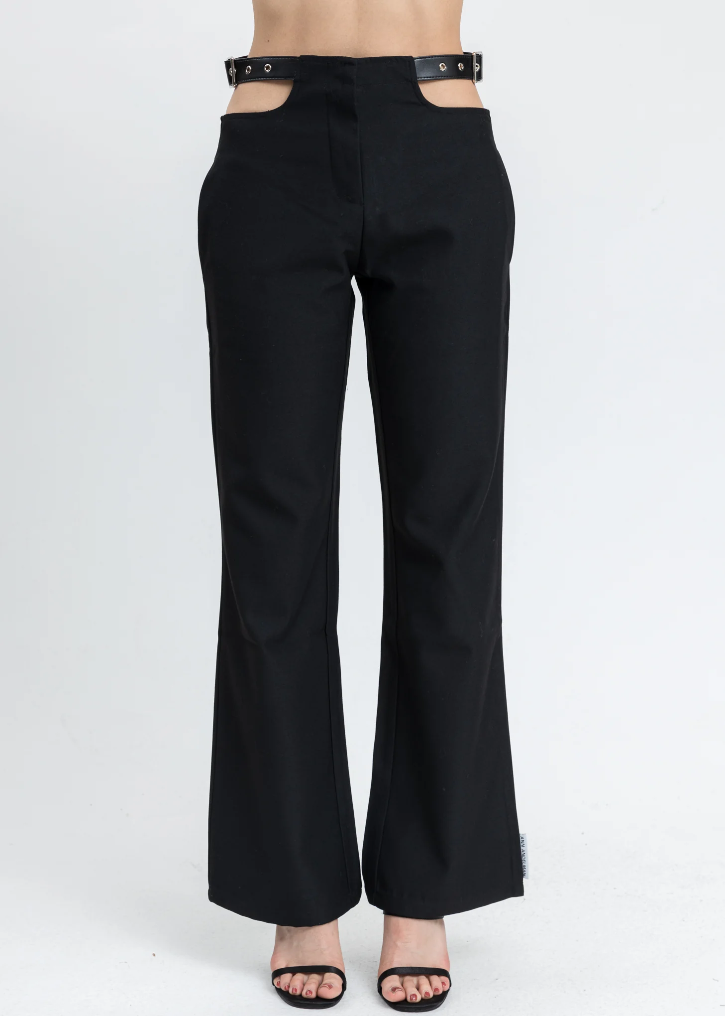 Black Cut Out Pants
