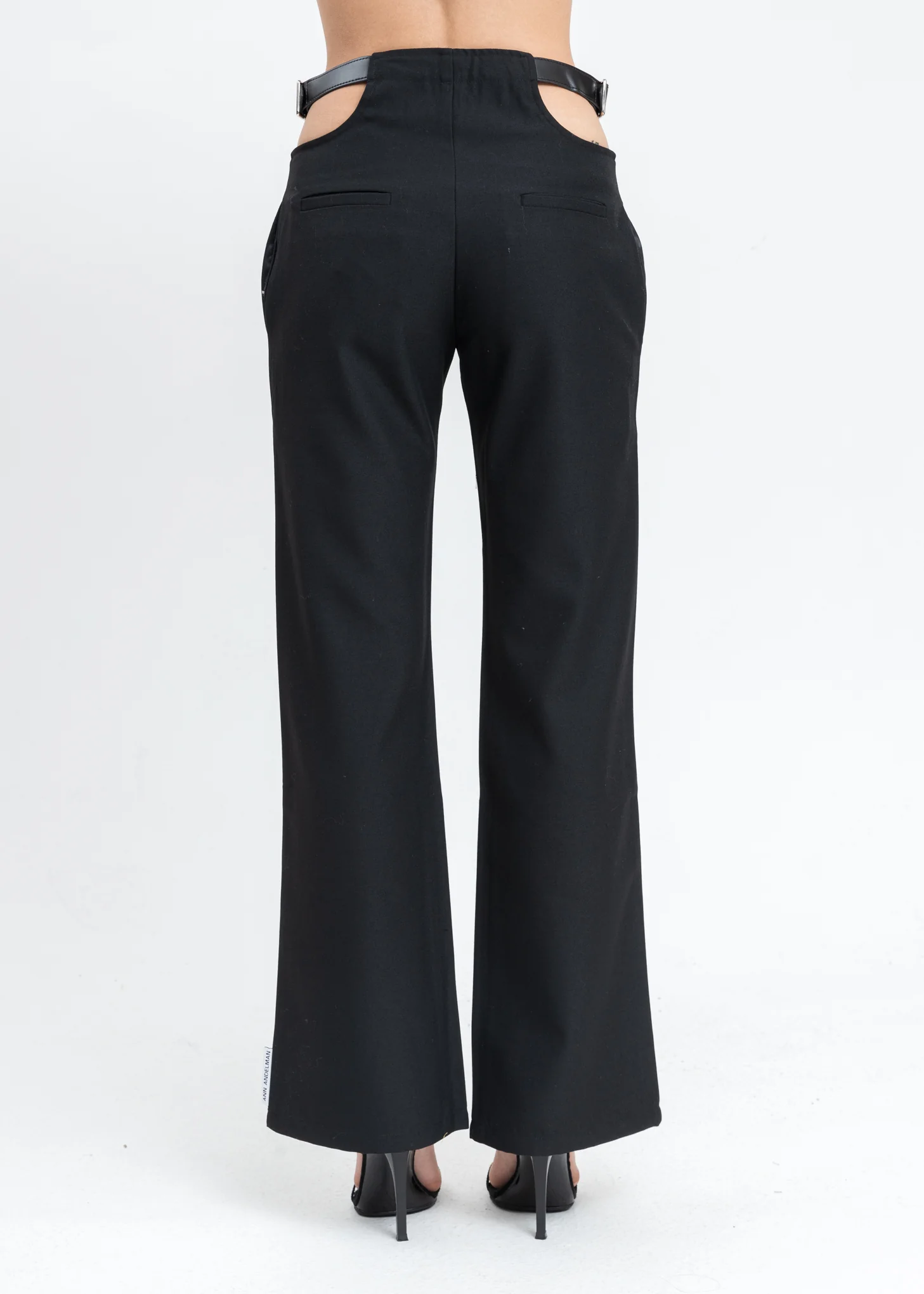 Black Cut Out Pants - Image 4