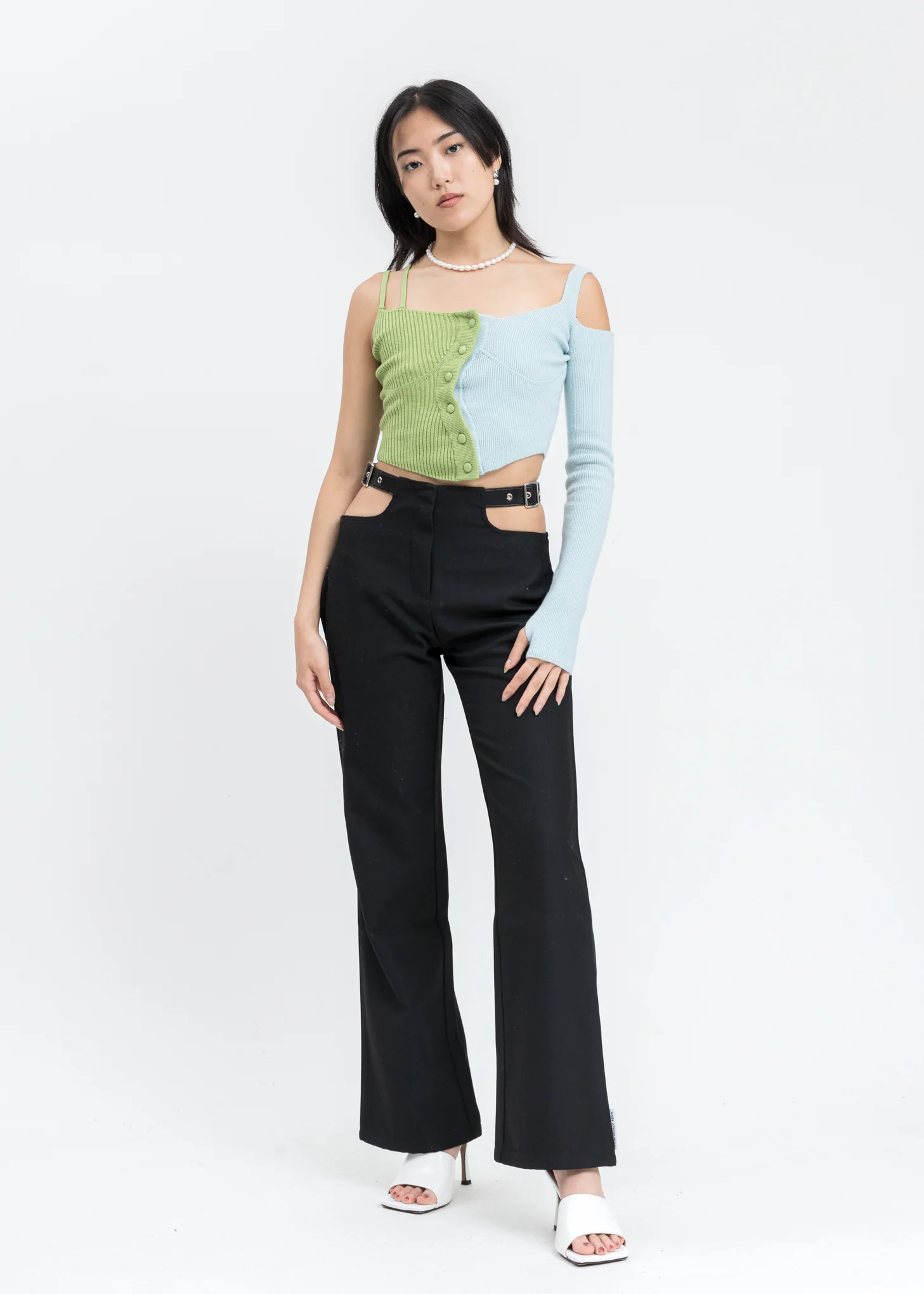 Black Cut Out Pants - Image 8