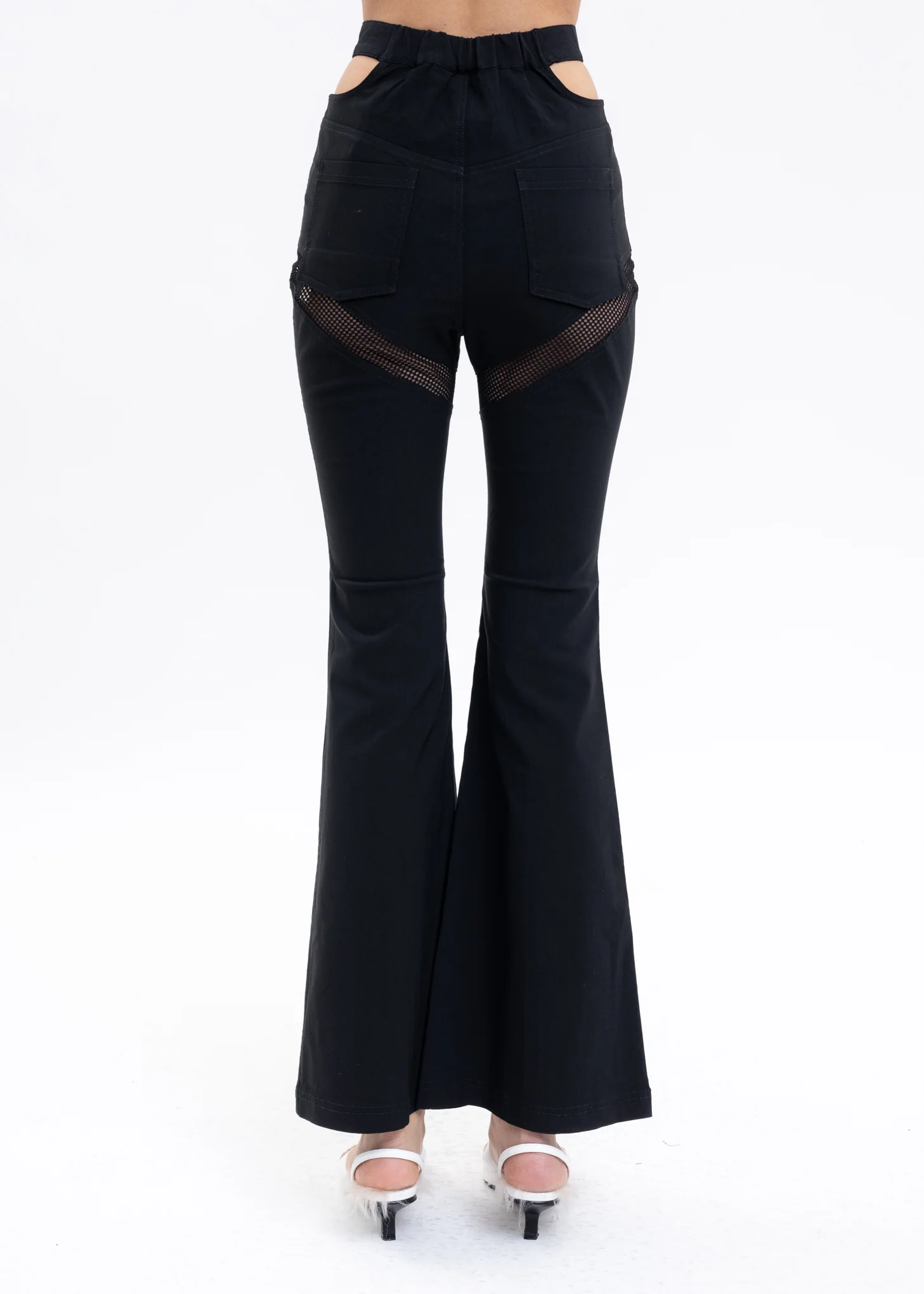 Black Cut Out Pants - Image 4