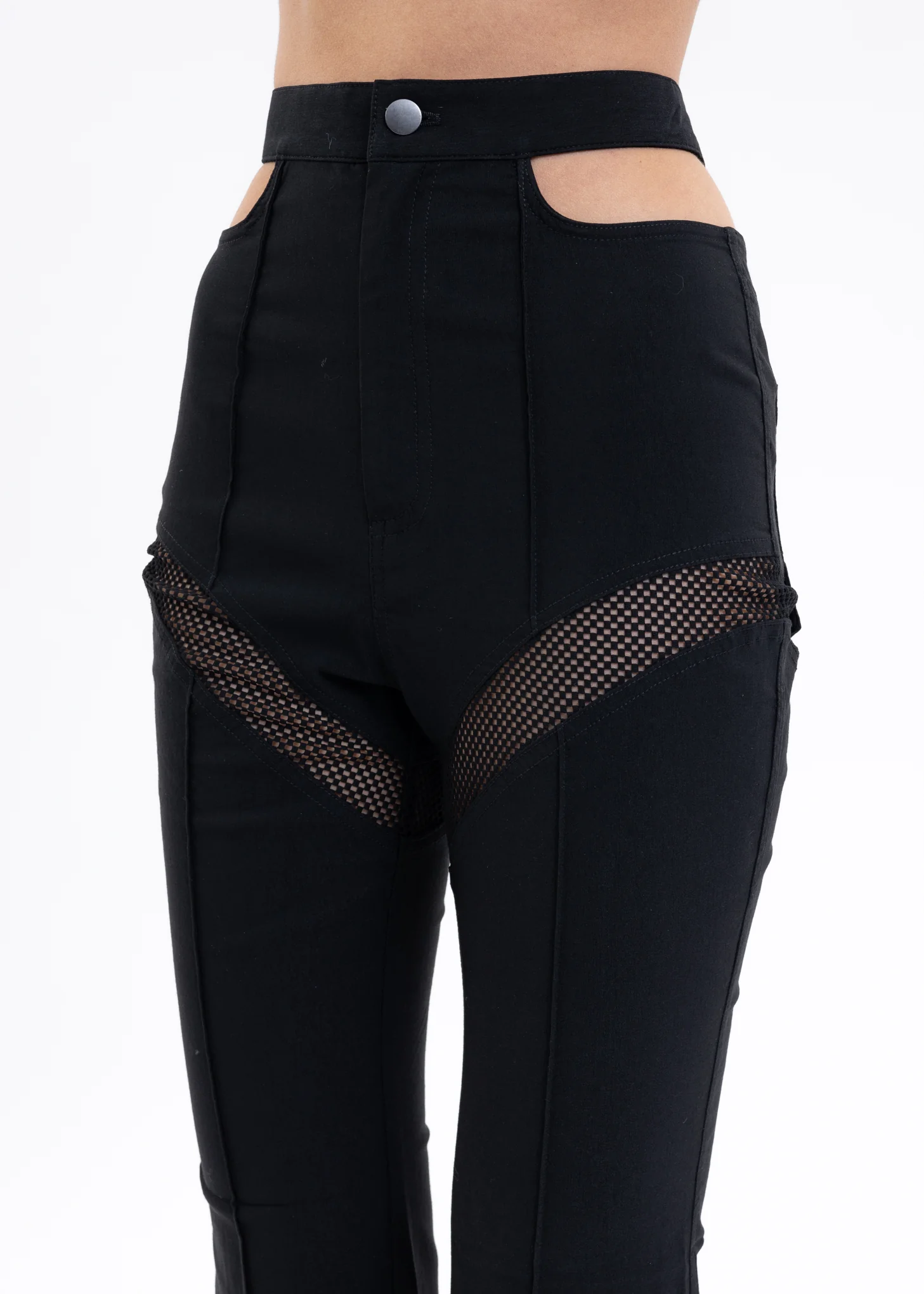 Black Cut Out Pants - Image 6
