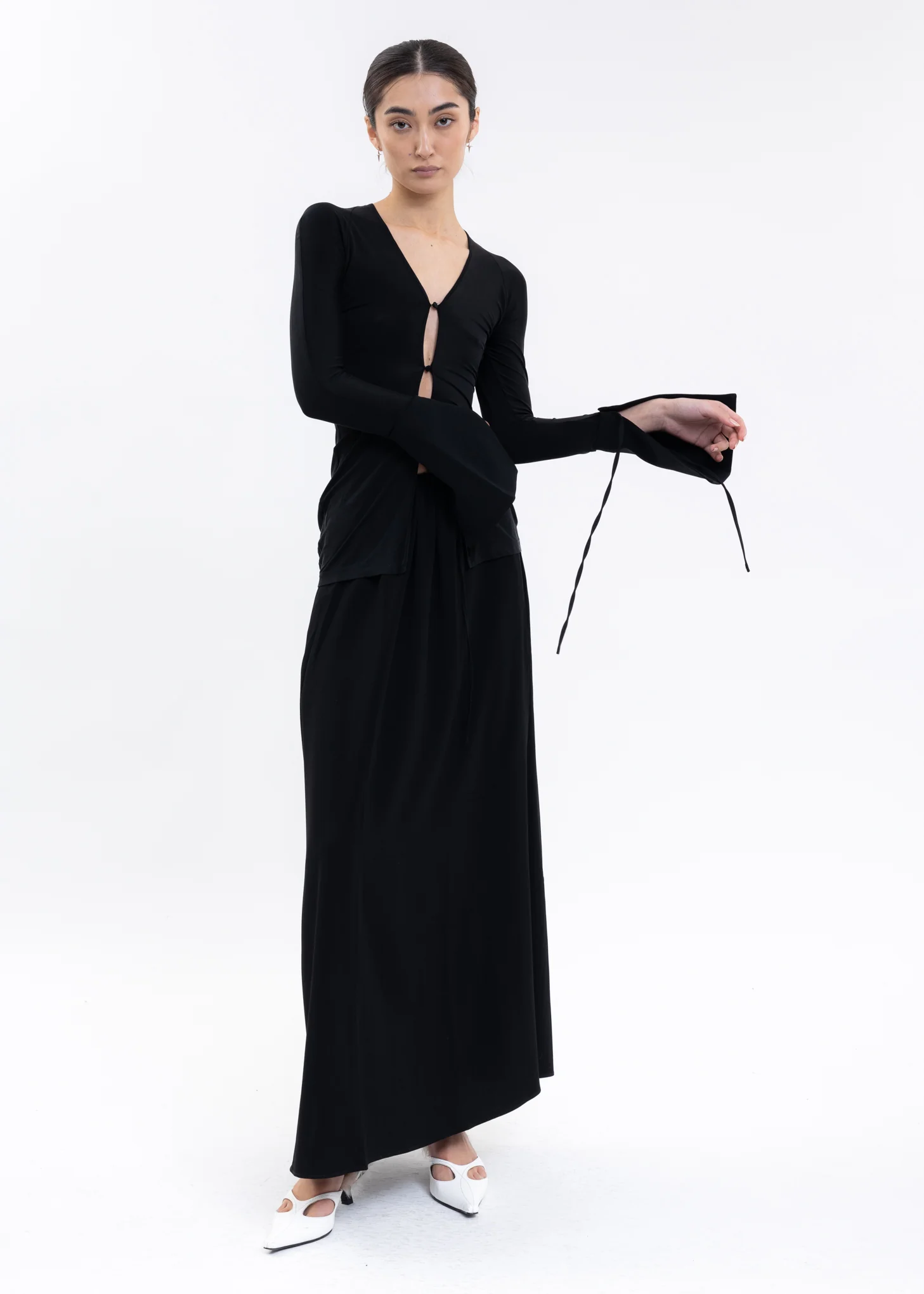 Black Cut Out Shirt - Image 5