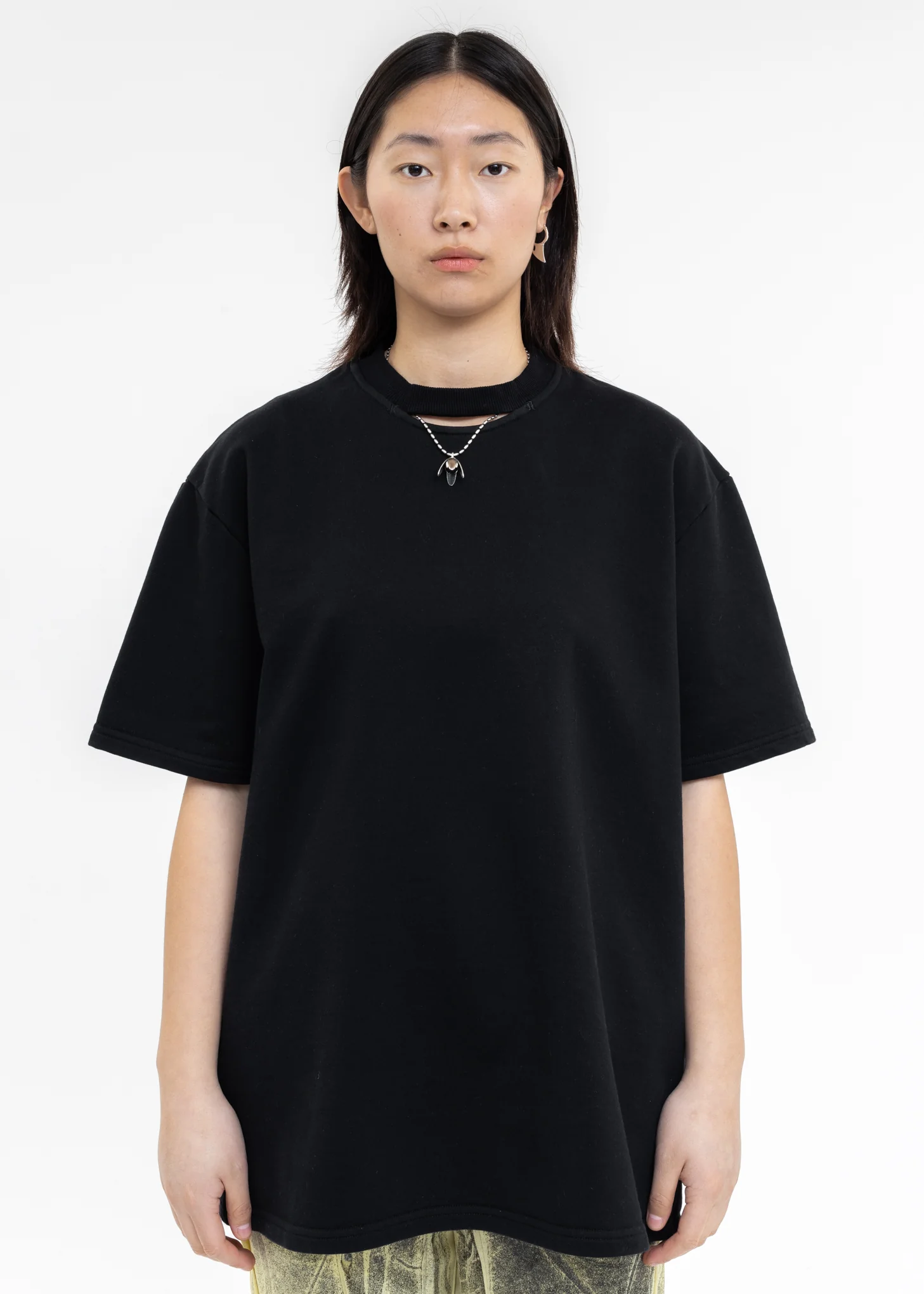 Black Cut Out T-Shirt