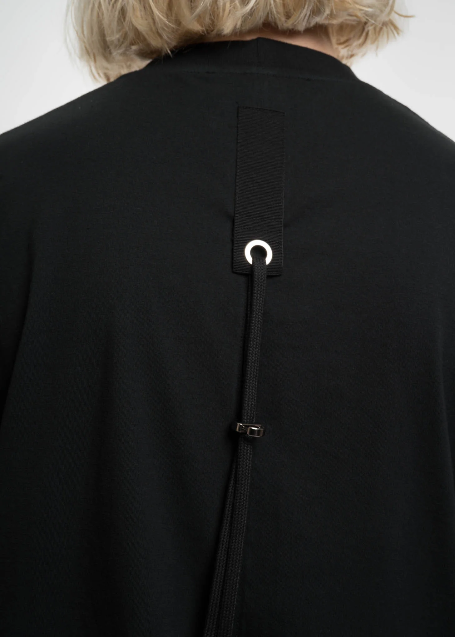 Black Cuts T-Shirt w/ Print 3 Back - Image 4