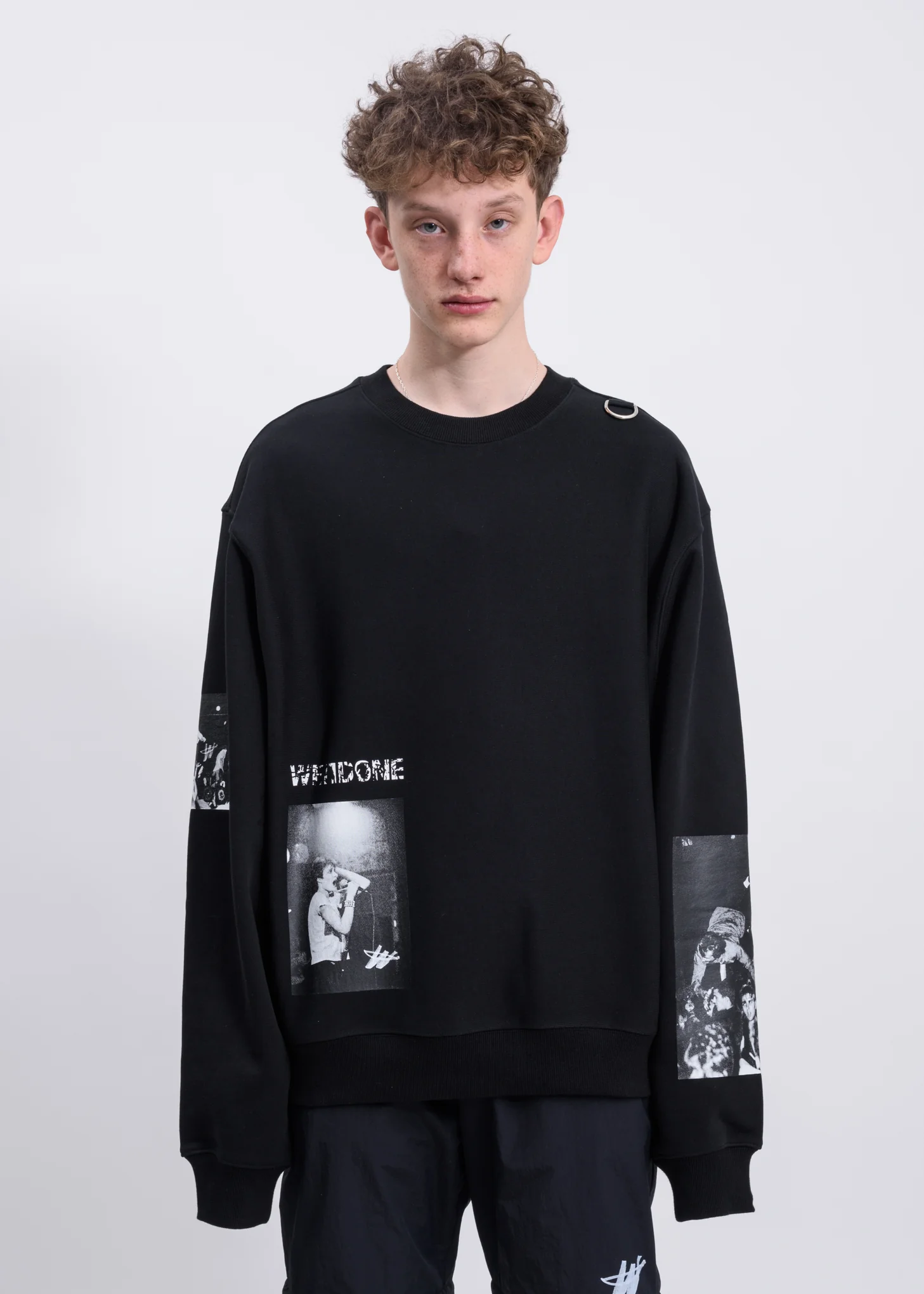 Black D-Ring Gig Sweater