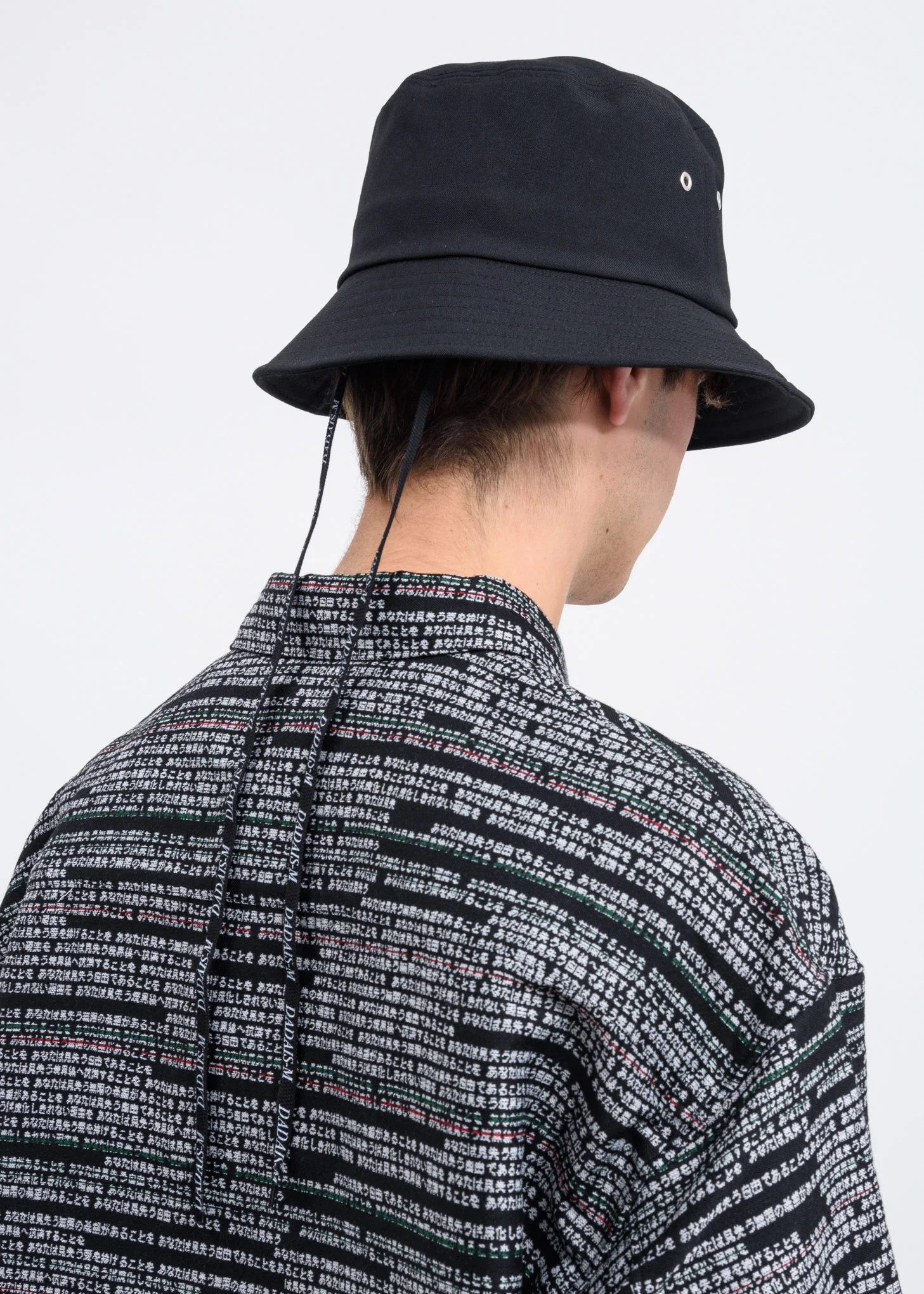 Black DADA Embroidery Bucket Hat - Image 3