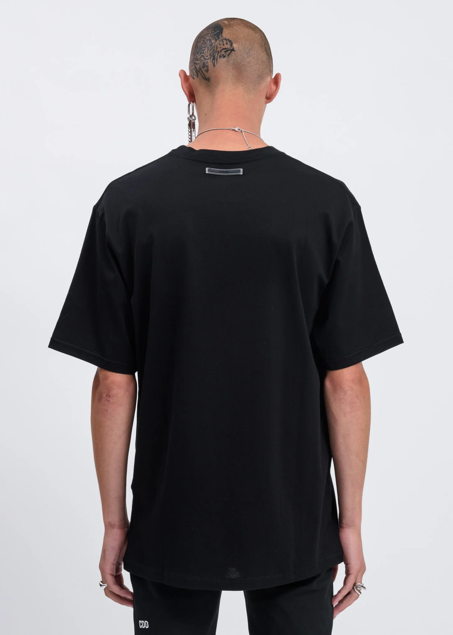 Black DADA Logo Embroidery T-shirt - Image 3